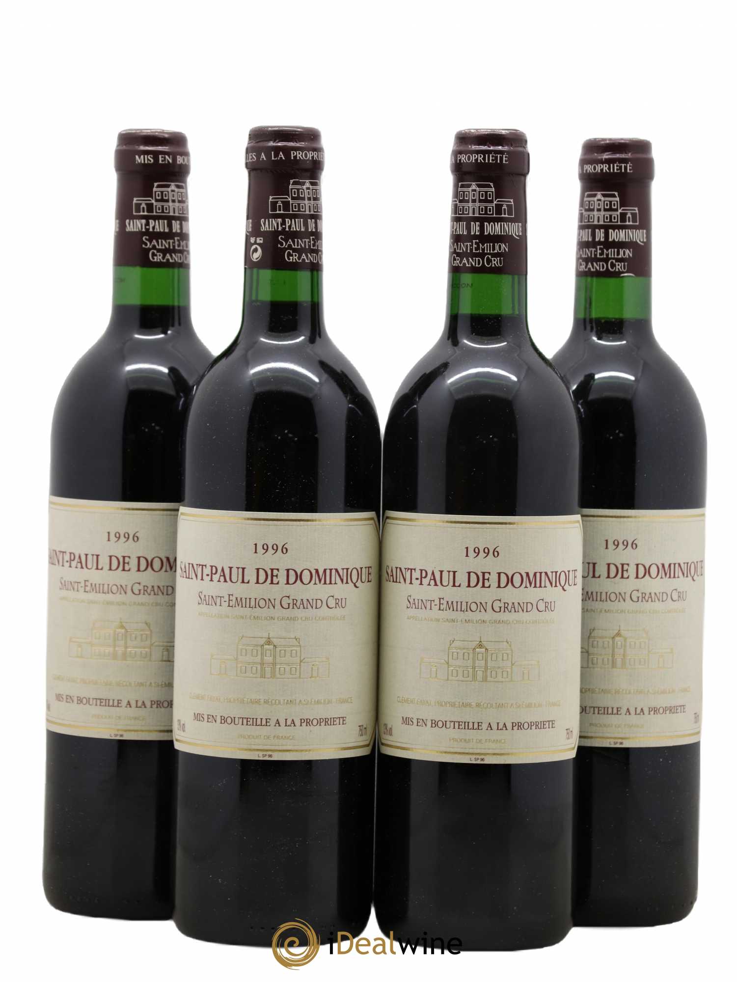 Saint-Paul de Dominique 1996 - Lot de 4 bouteilles - 0