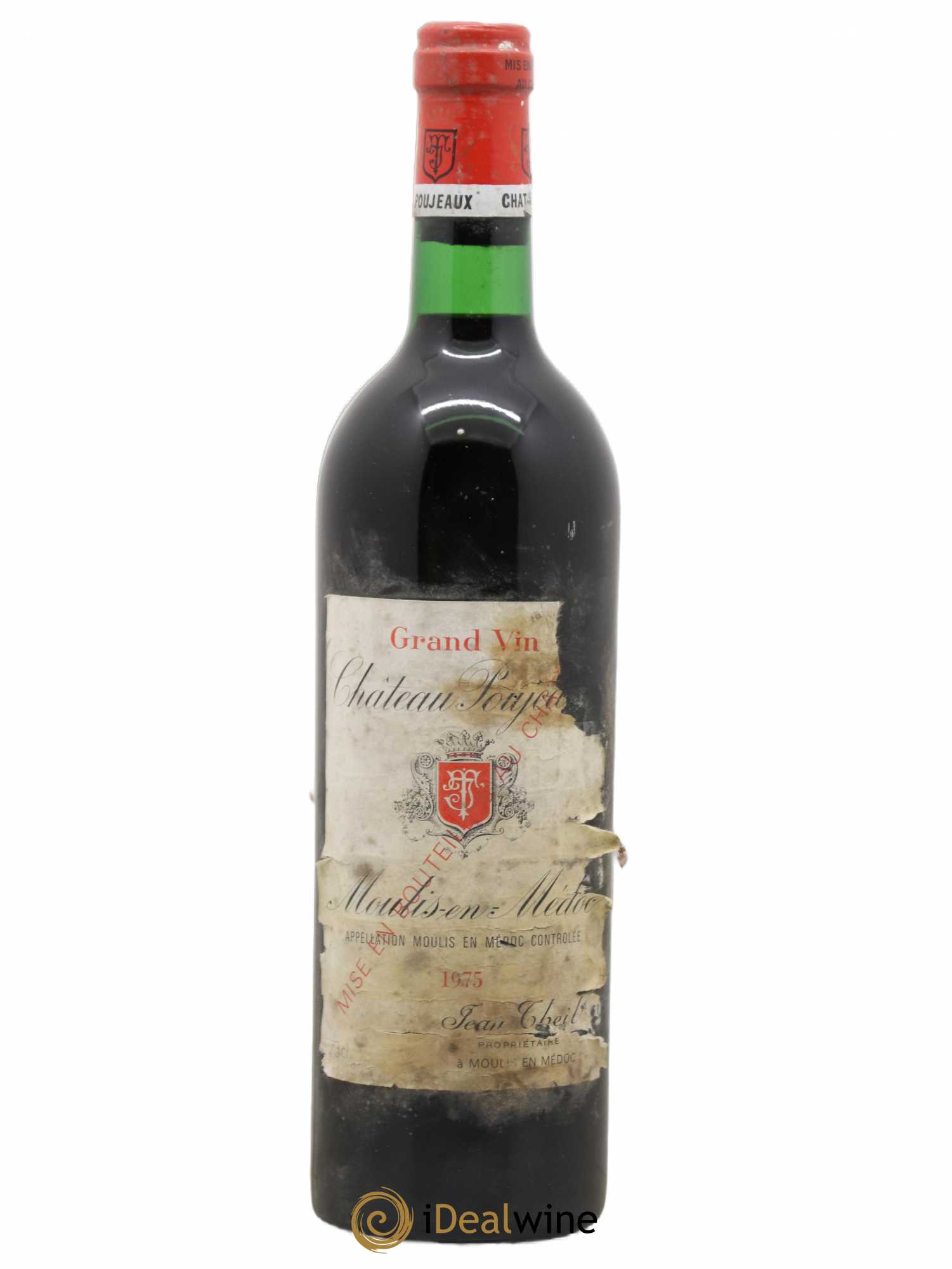 Château Poujeaux 1975 - Lot de 1 bouteille - 0