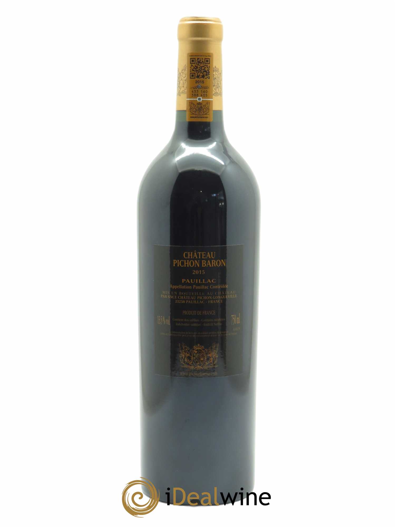 Pichon Longueville Baron 2ème Grand Cru Classé (OWC if 12 bts) 2015 - Lot of 1 bottle - 1