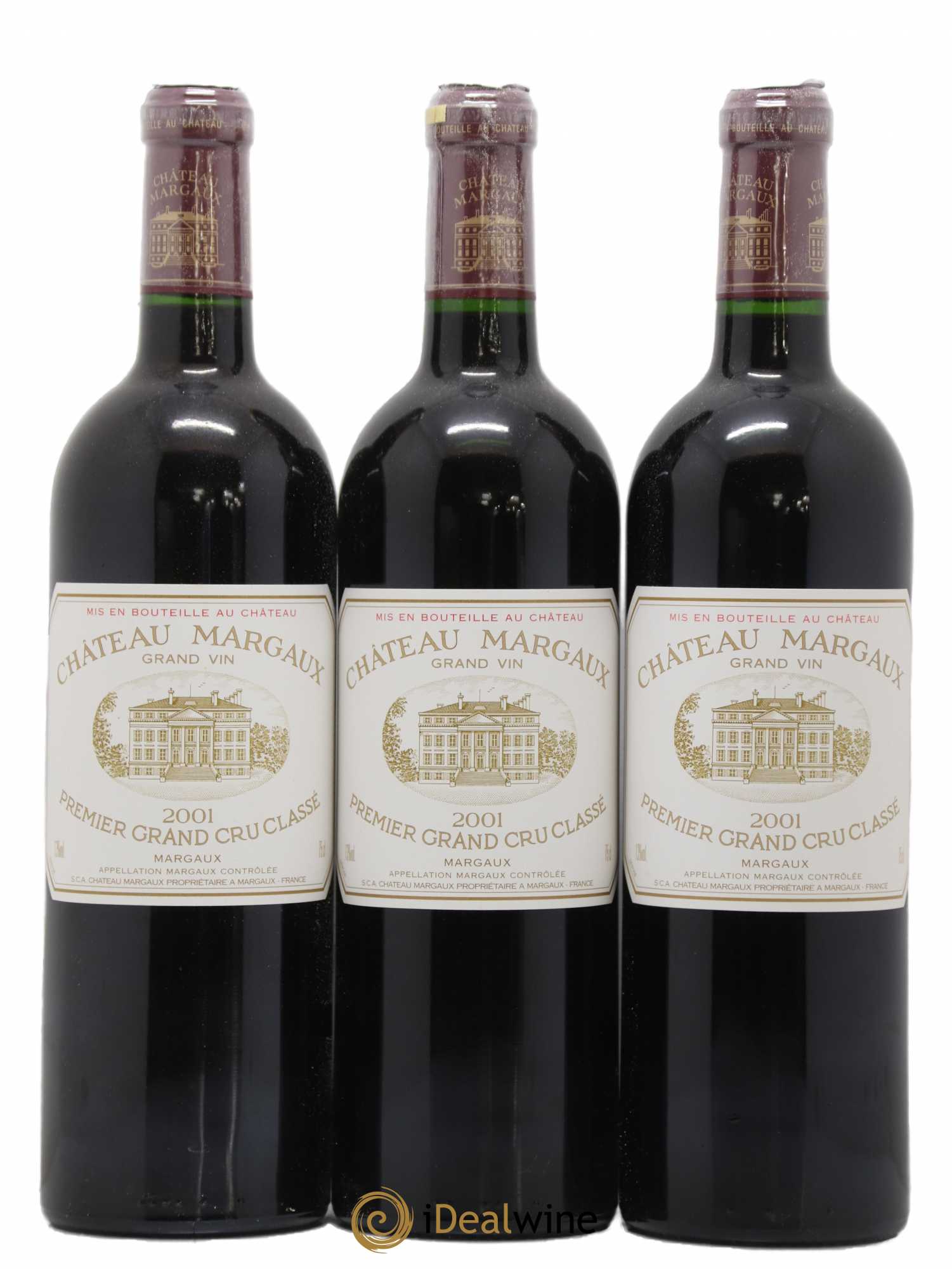 Château Margaux 1er Grand Cru Classé 2001 - Lot de 12 bouteilles - 1
