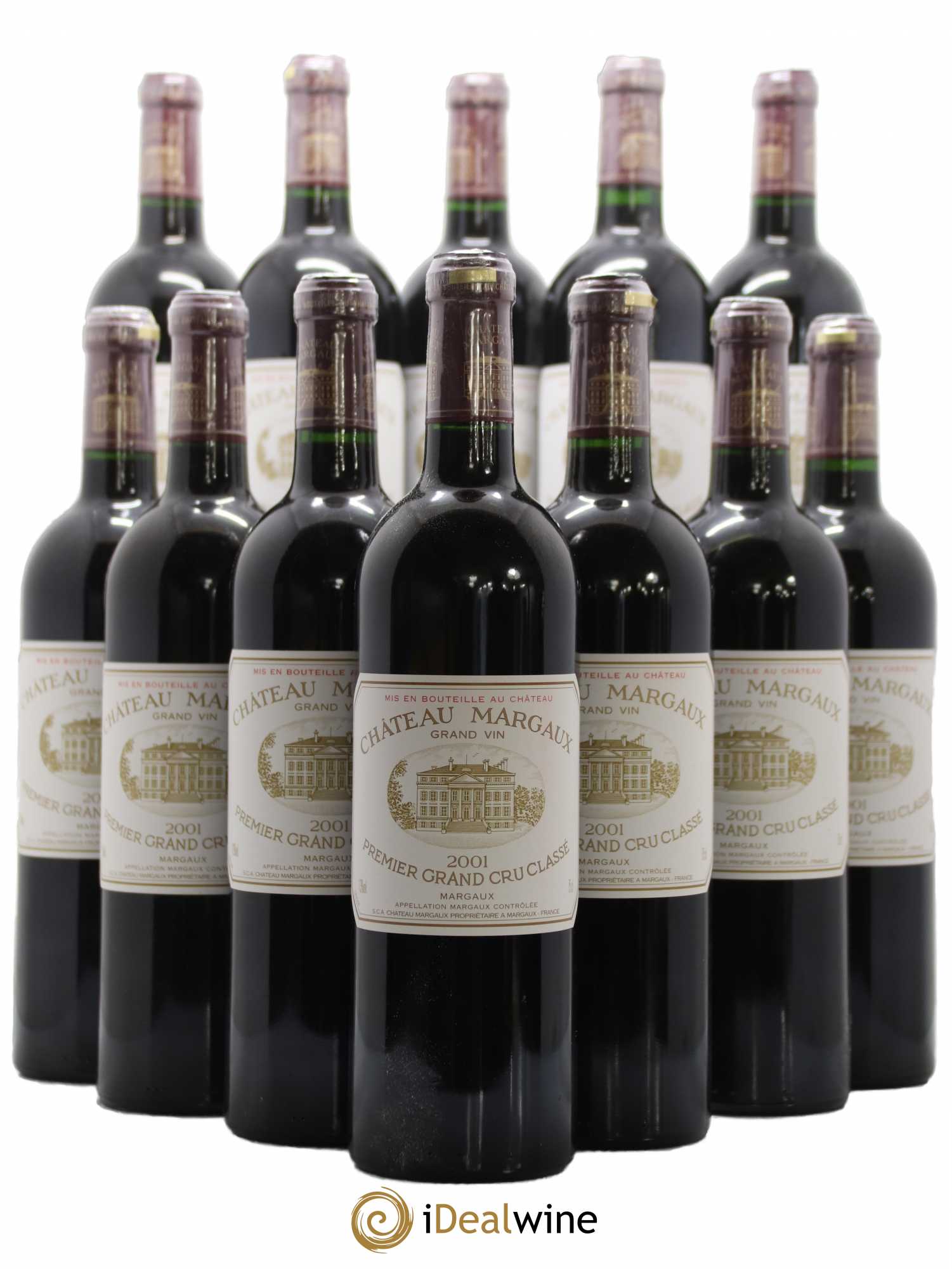 Château Margaux 1er Grand Cru Classé 2001 - Lot de 12 bouteilles - 0