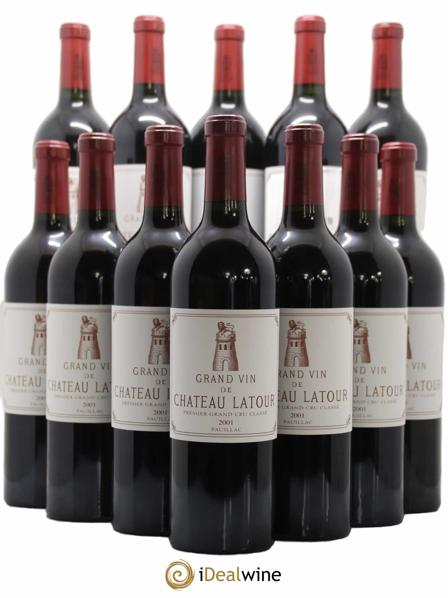 Château Latour 1er Grand Cru Classé 2001 - Lot de 12 bouteilles - 0