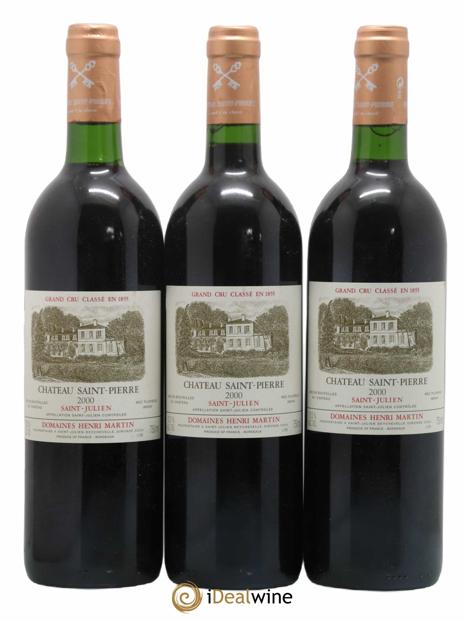 Château Saint-Pierre 2000 - Lot de 3 bouteilles - 0
