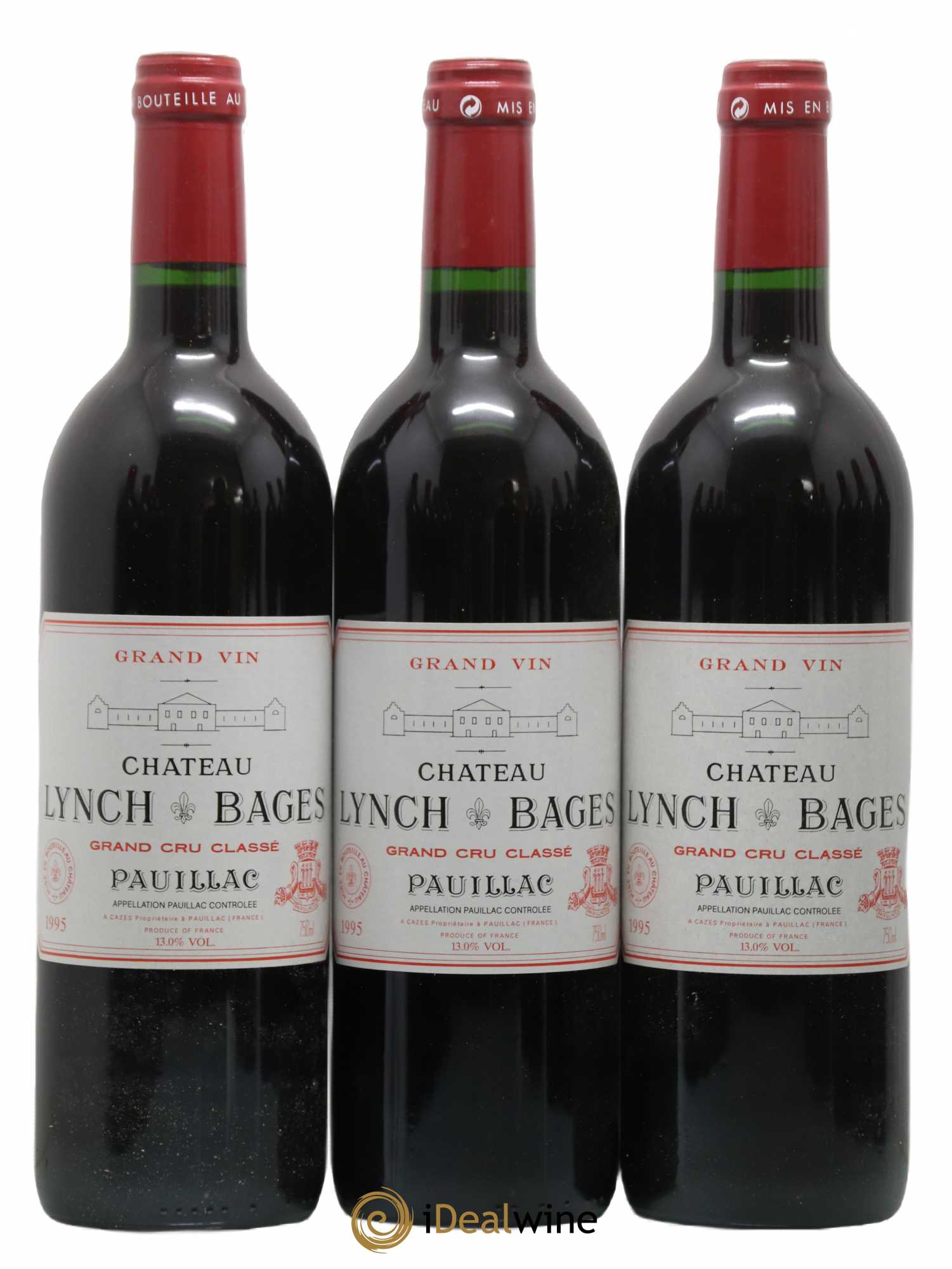 Château Lynch Bages 5ème Grand Cru Classé 1995 - Lot de 12 bouteilles - 1