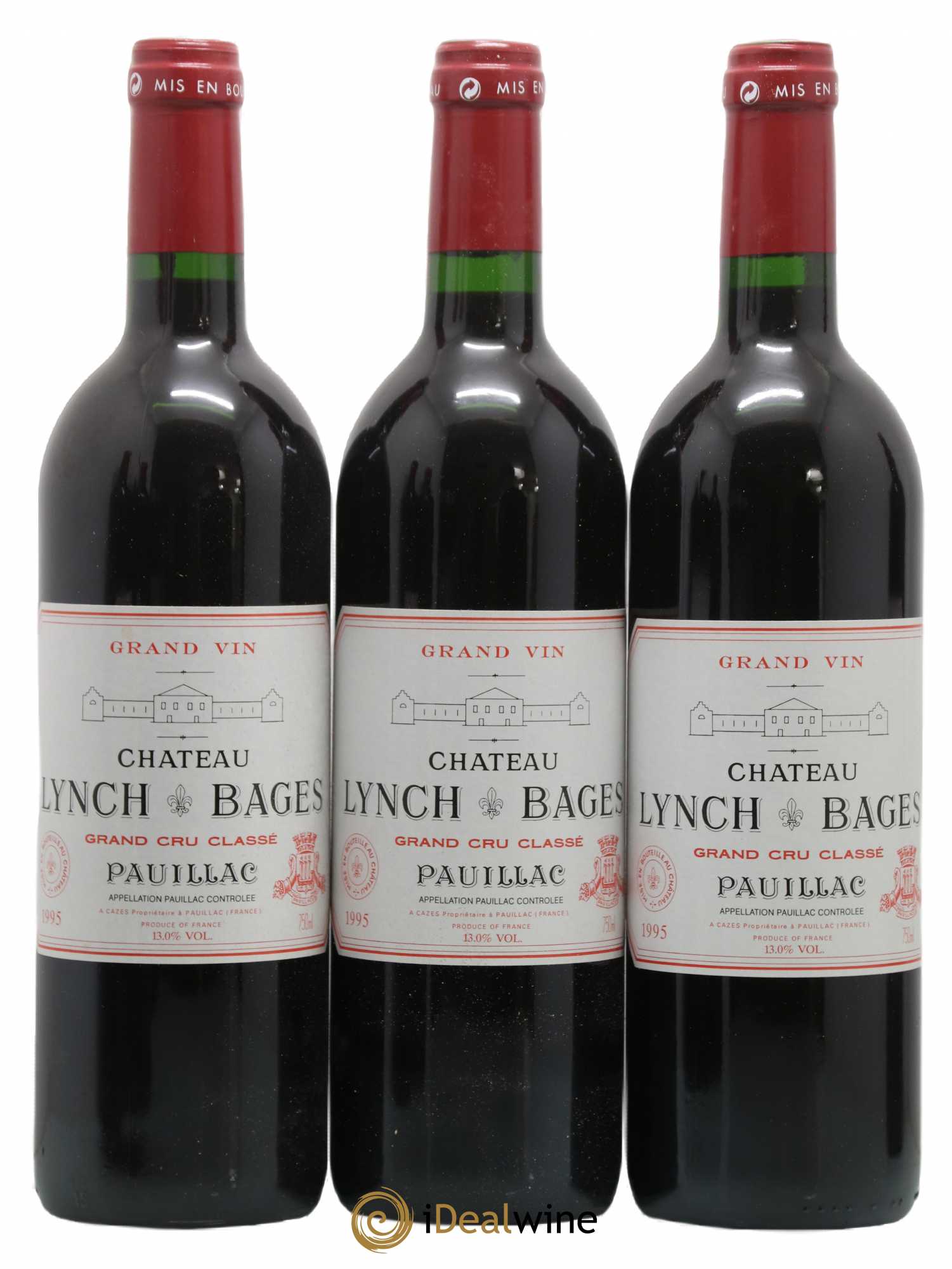 Château Lynch Bages 5ème Grand Cru Classé 1995 - Lot de 12 bouteilles - 3