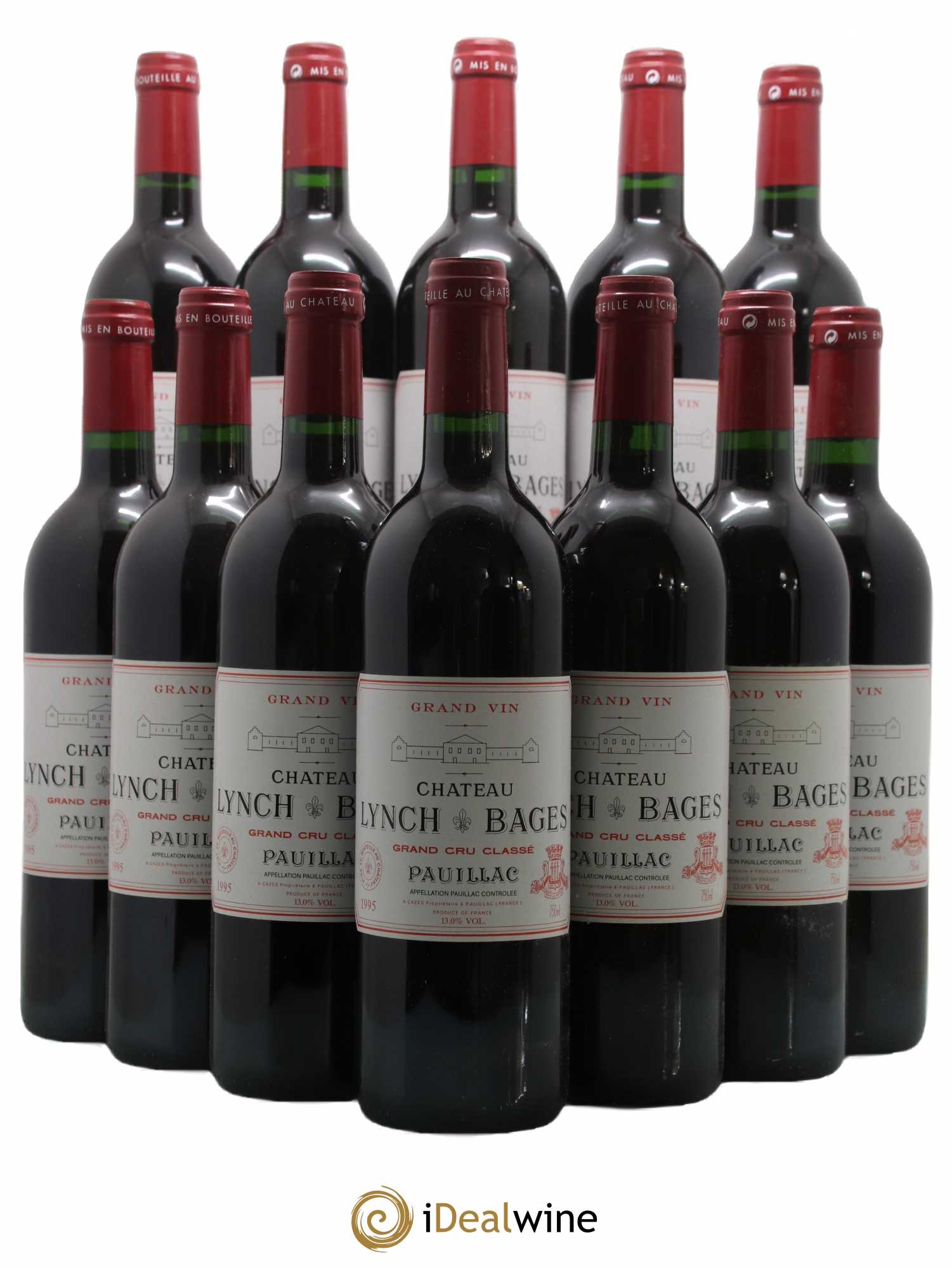 Château Lynch Bages 5ème Grand Cru Classé 1995 - Lot de 12 bouteilles - 0