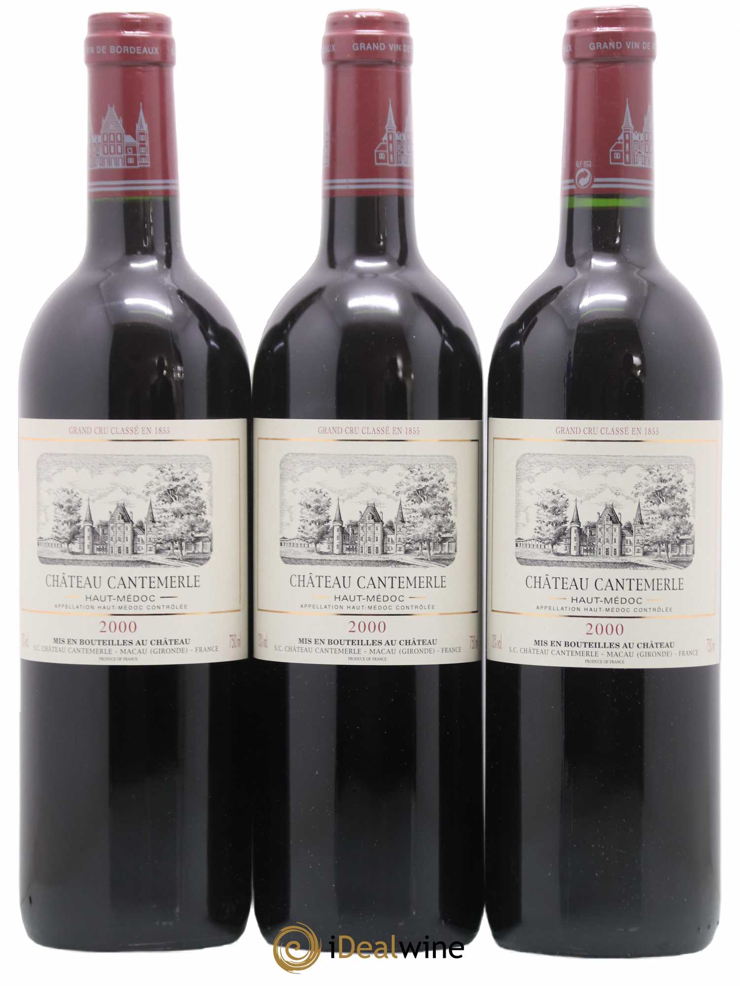 Château Cantemerle 5ème Grand Cru Classé 2000 - Lotto di 12 bottiglie - 3