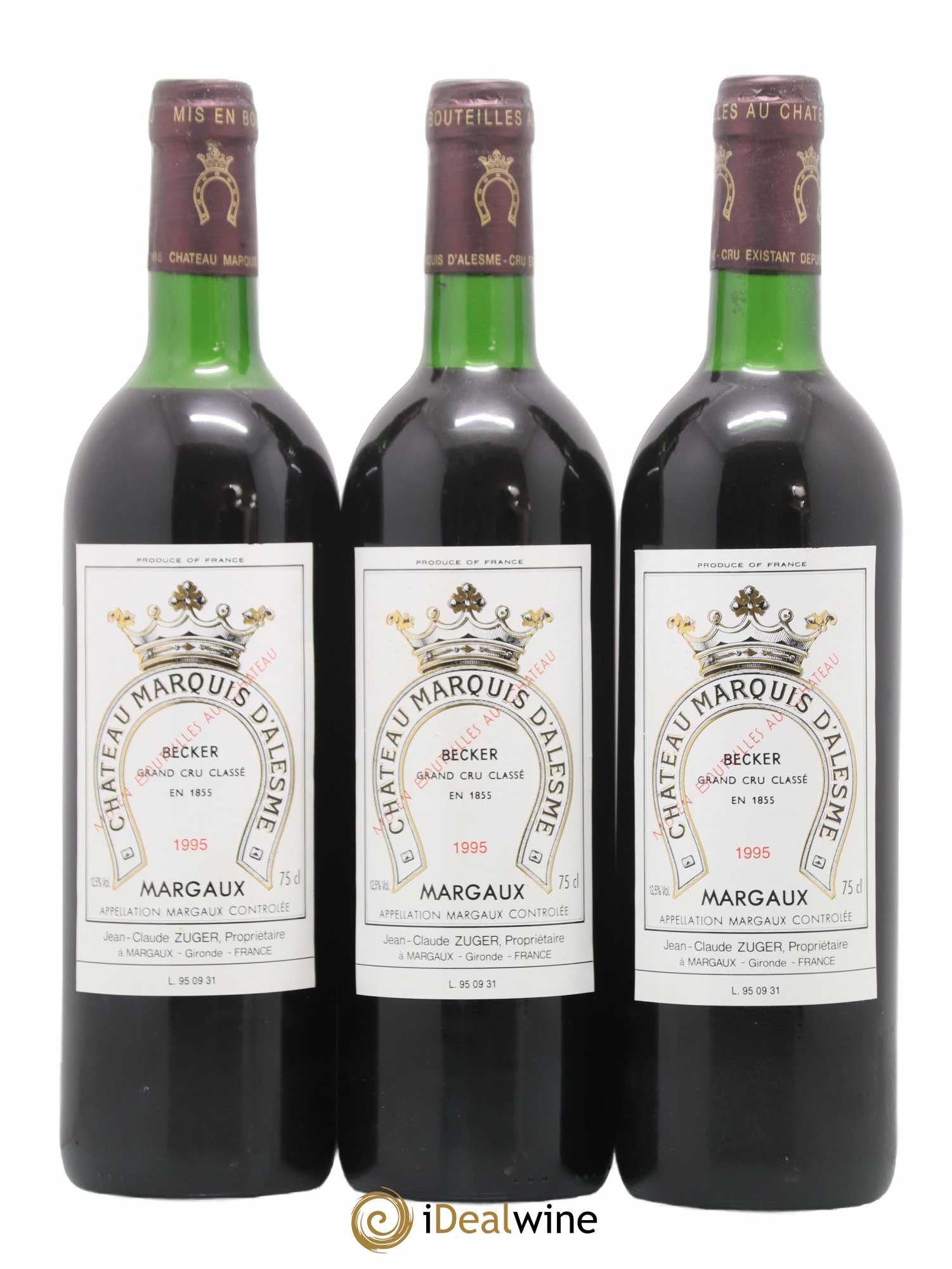 Château Marquis d'Alesme 1995 - Lot de 6 bouteilles - 2