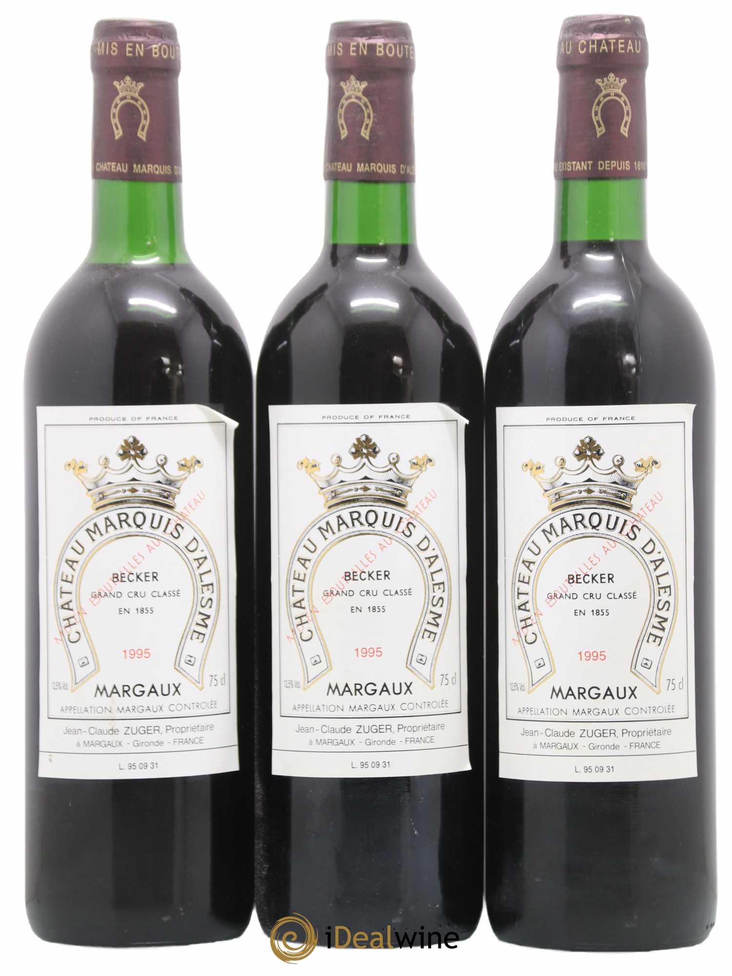 Château Marquis d'Alesme 1995 - Lot de 6 bouteilles - 2
