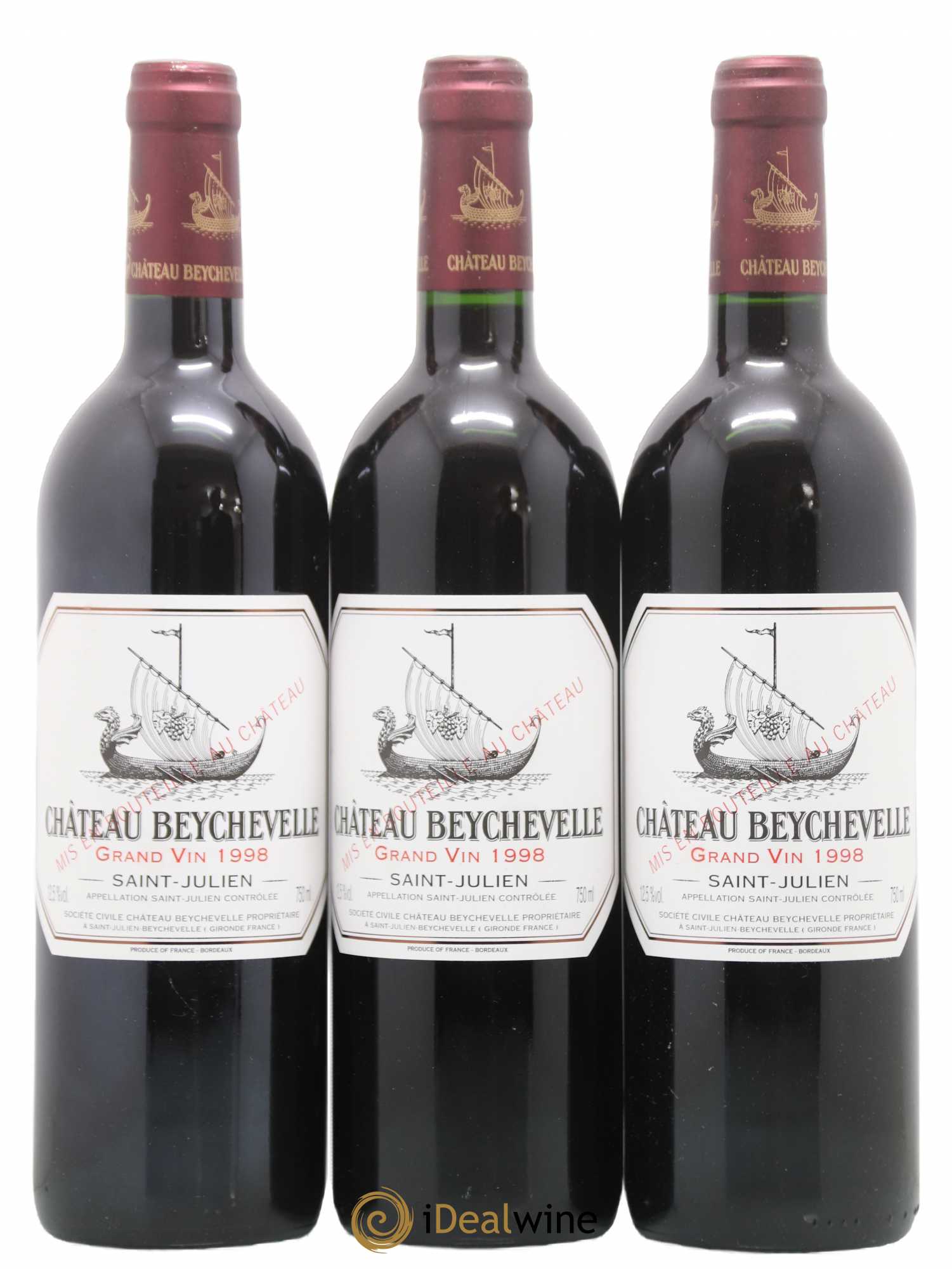 Château Beychevelle 4ème Grand Cru Classé 1998 - Lot de 6 bouteilles - 2