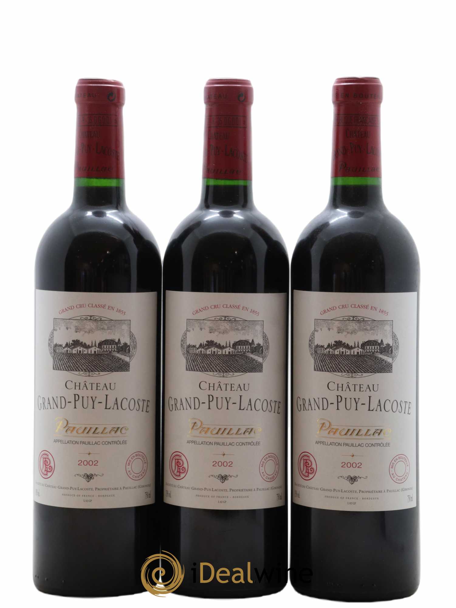 Château Grand Puy Lacoste 5ème Grand Cru Classé 2002 - Lot of 6 bottles - 2