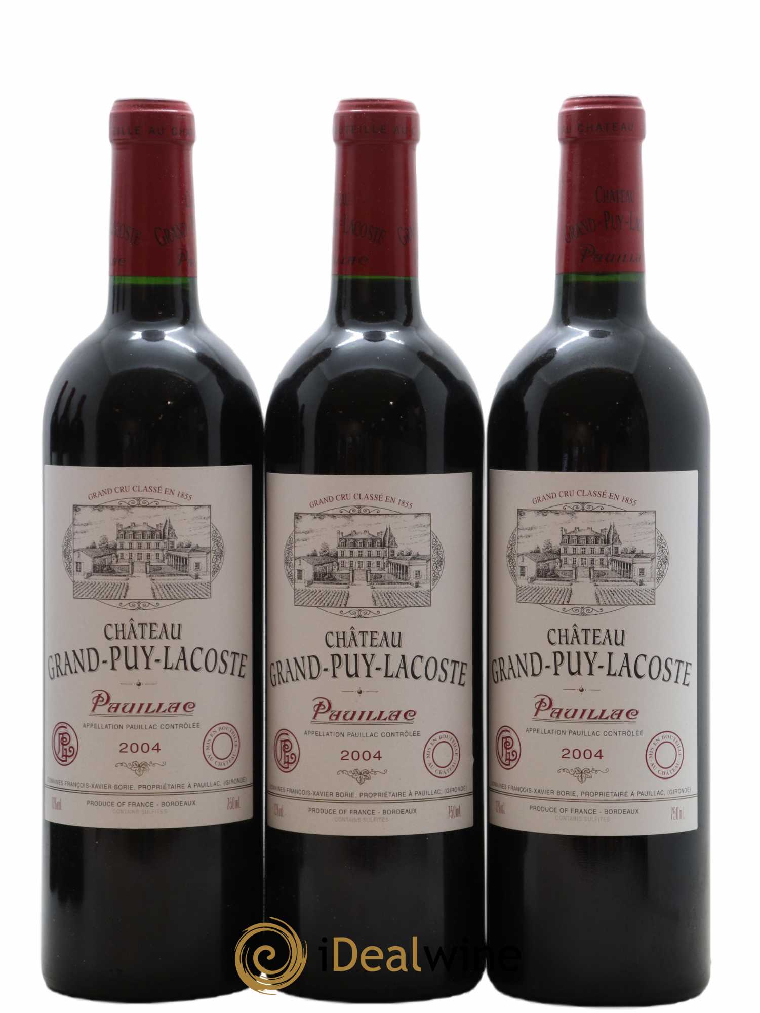 Château Grand Puy Lacoste 5ème Grand Cru Classé 2004 - Lot of 6 bottles - 1