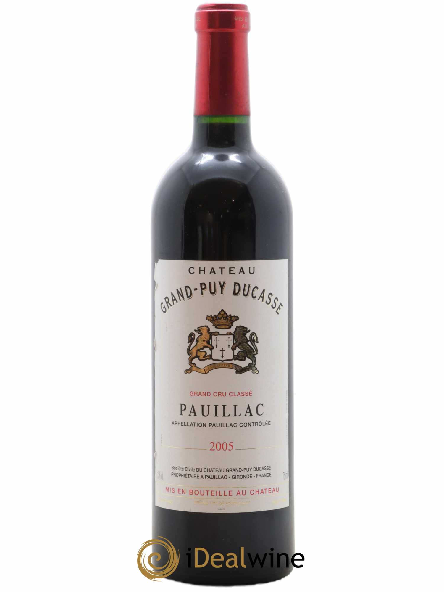 Château Grand Puy Ducasse 5ème Grand Cru Classé 2005 - Lot de 1 bouteille - 0