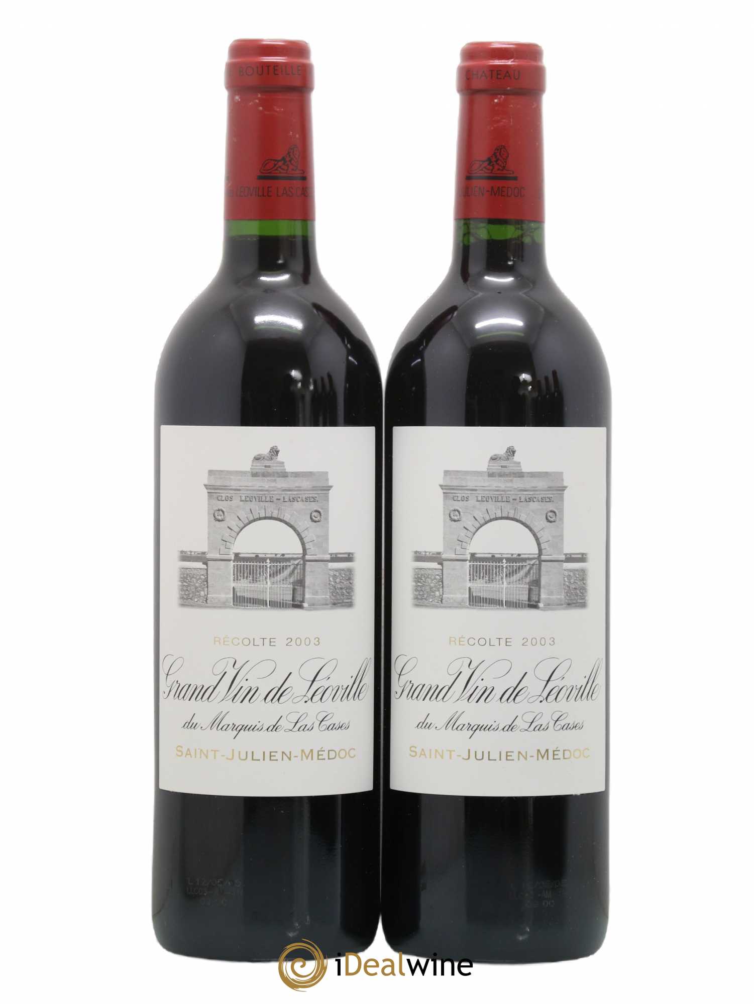 Château Léoville Las Cases 2ème Grand Cru Classé 2003 - Lot de 2 bouteilles - 0