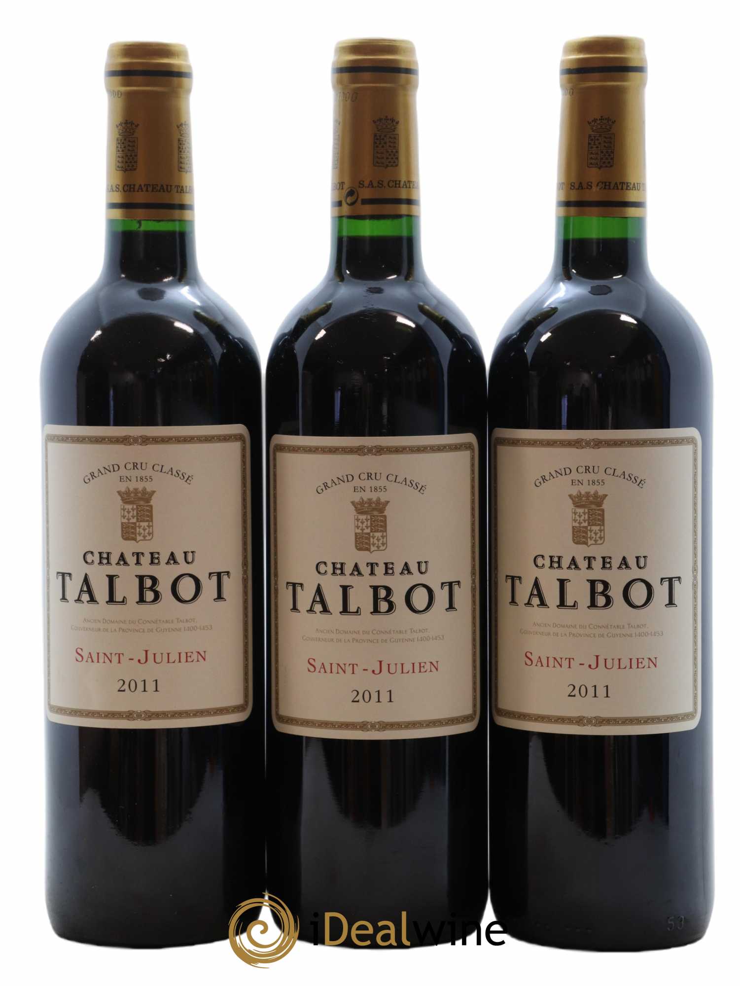 Château Talbot 4ème Grand Cru Classé  2011 - Lot of 12 bottles - 2