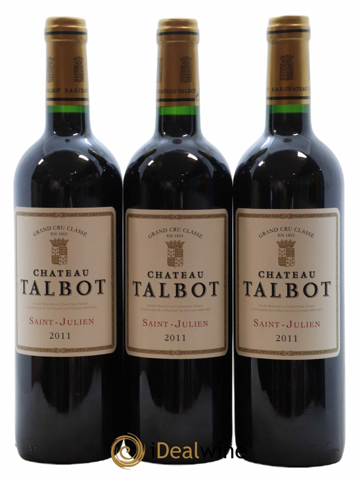 Château Talbot 4ème Grand Cru Classé  2011 - Lot of 12 bottles - 3