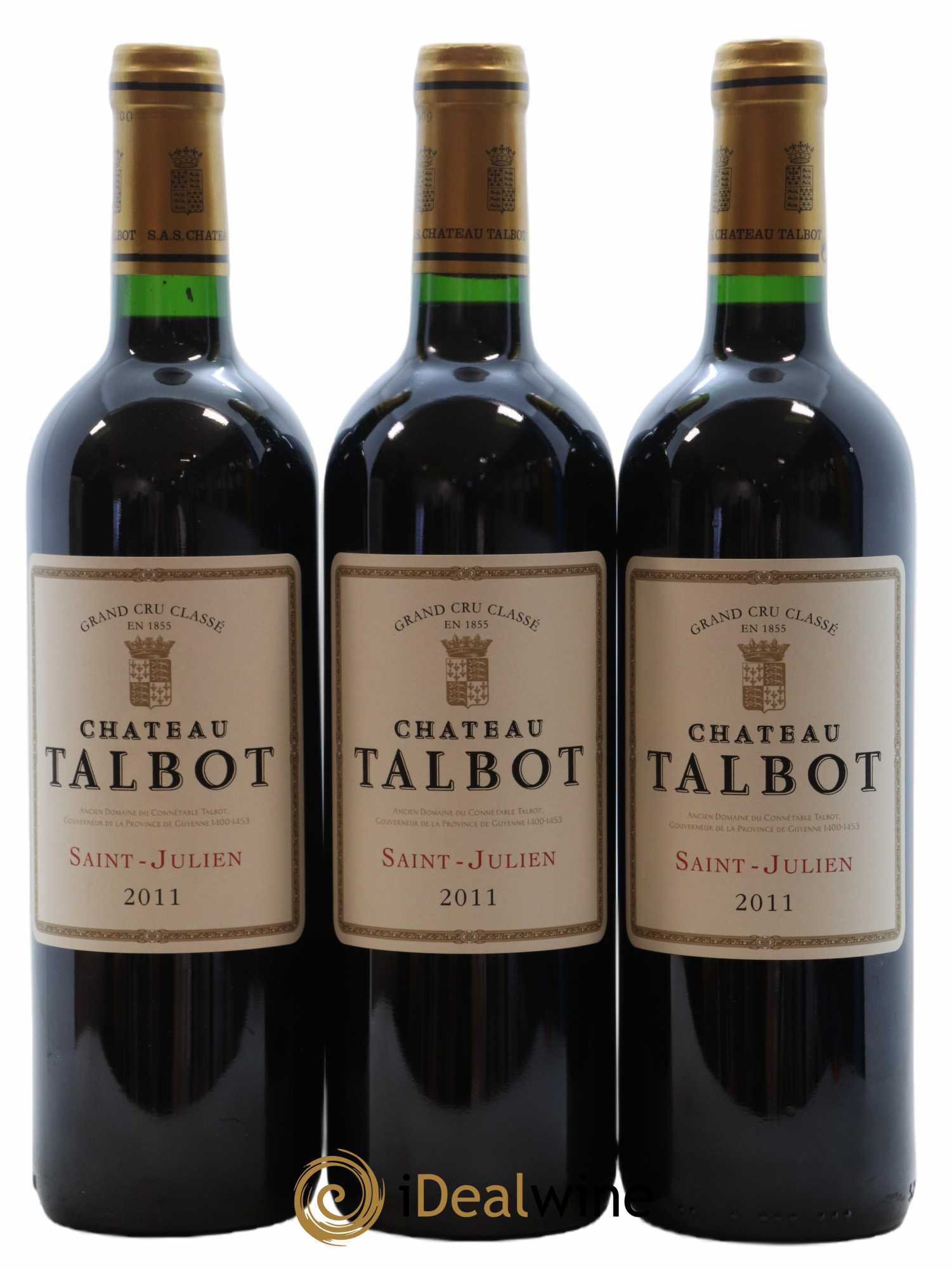 Château Talbot 4ème Grand Cru Classé  2011 - Lot of 12 bottles - 4