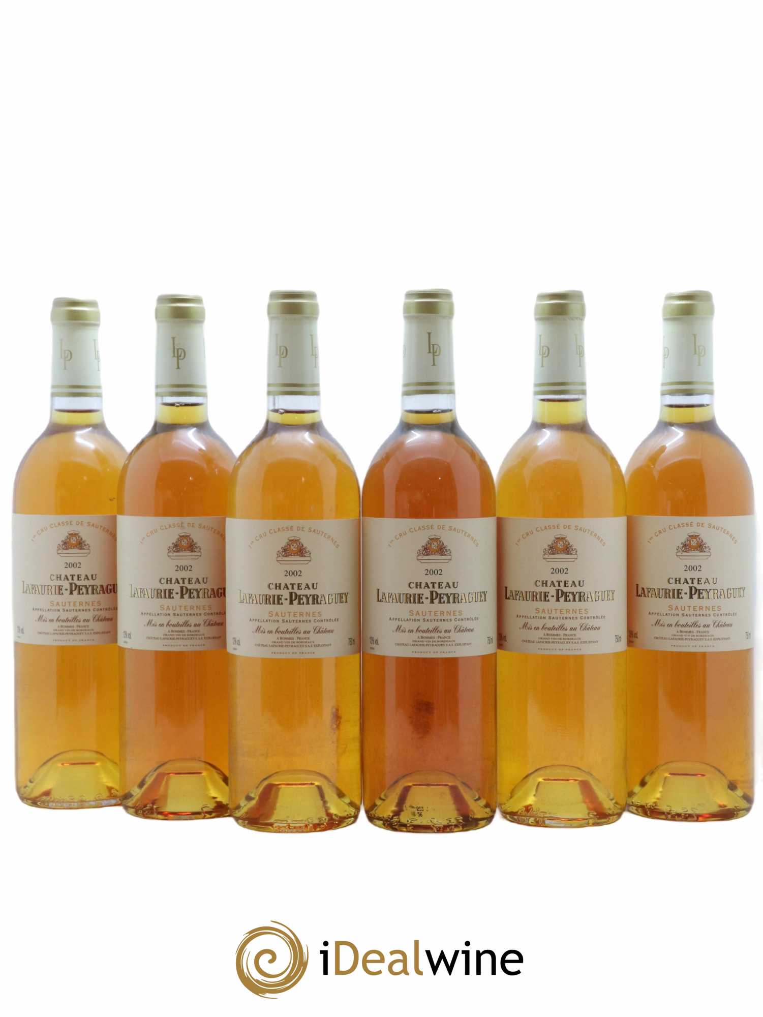 Château Lafaurie-Peyraguey 1er Grand Cru Classé 2002 - Lotto di 6 bottiglie - 0