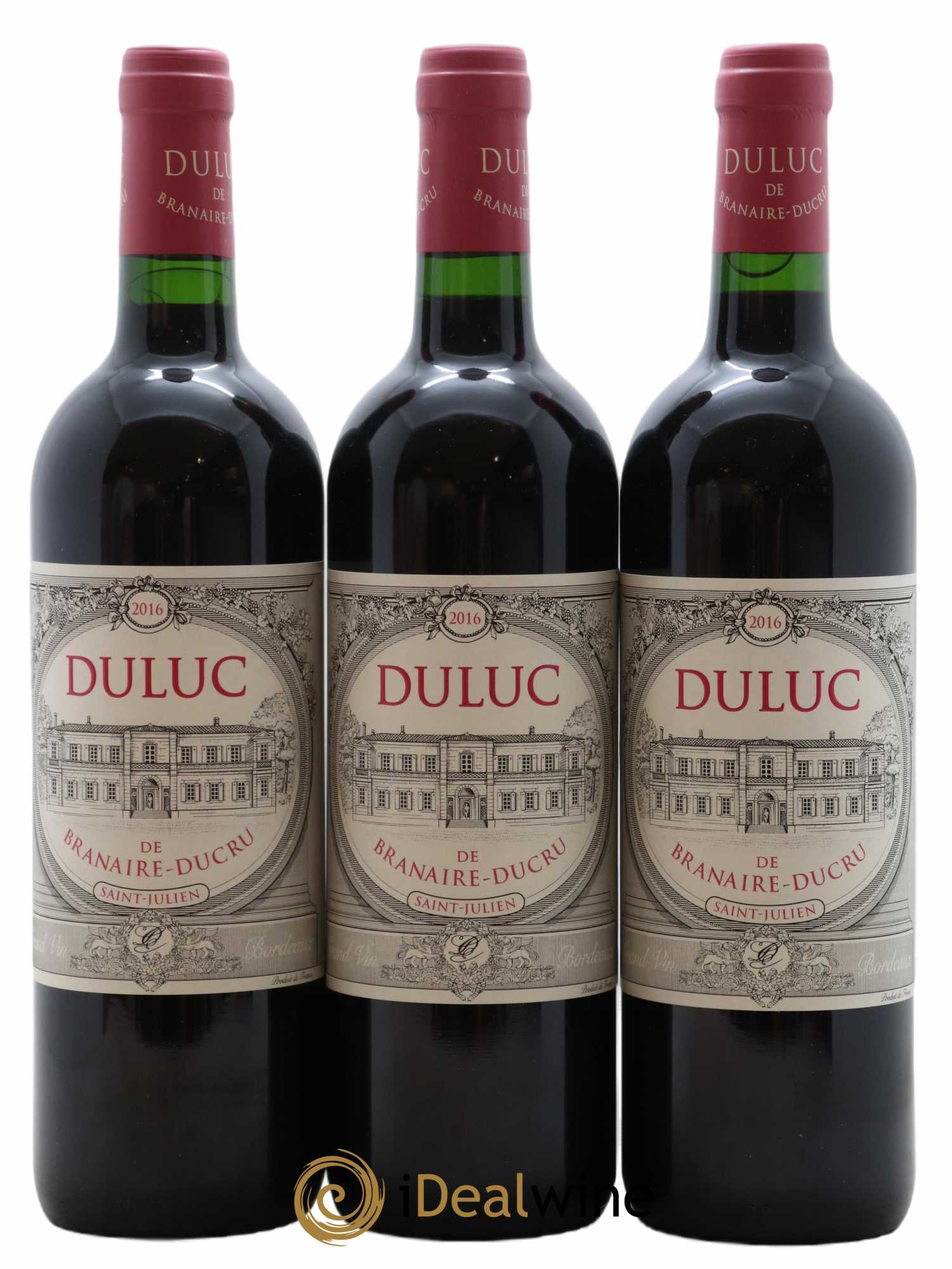 Duluc de Branaire Second Vin 2016 - Lot de 3 bouteilles - 0