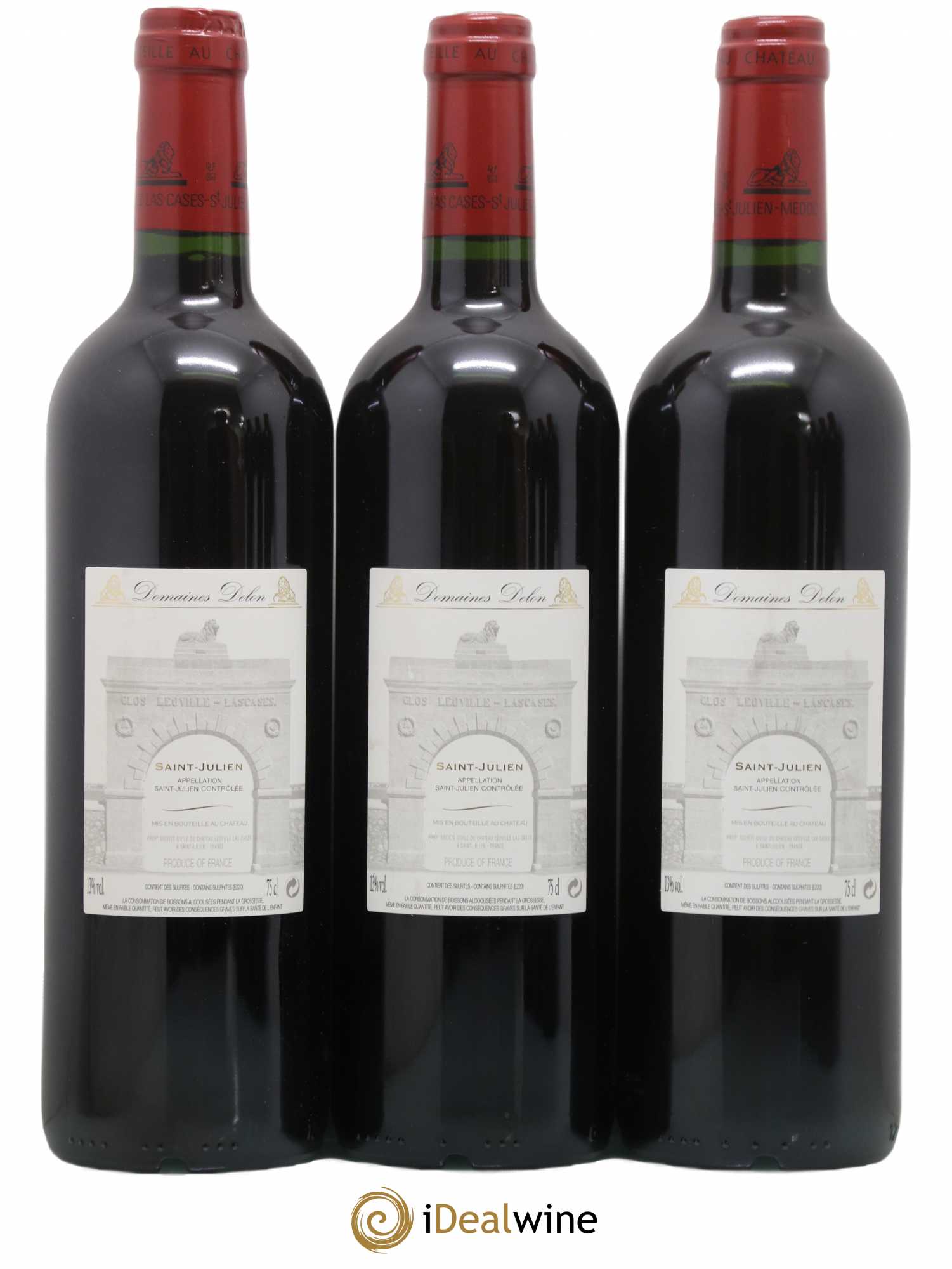 Château Léoville Las Cases 2ème Grand Cru Classé 2004 - Lot de 3 bouteilles - 1