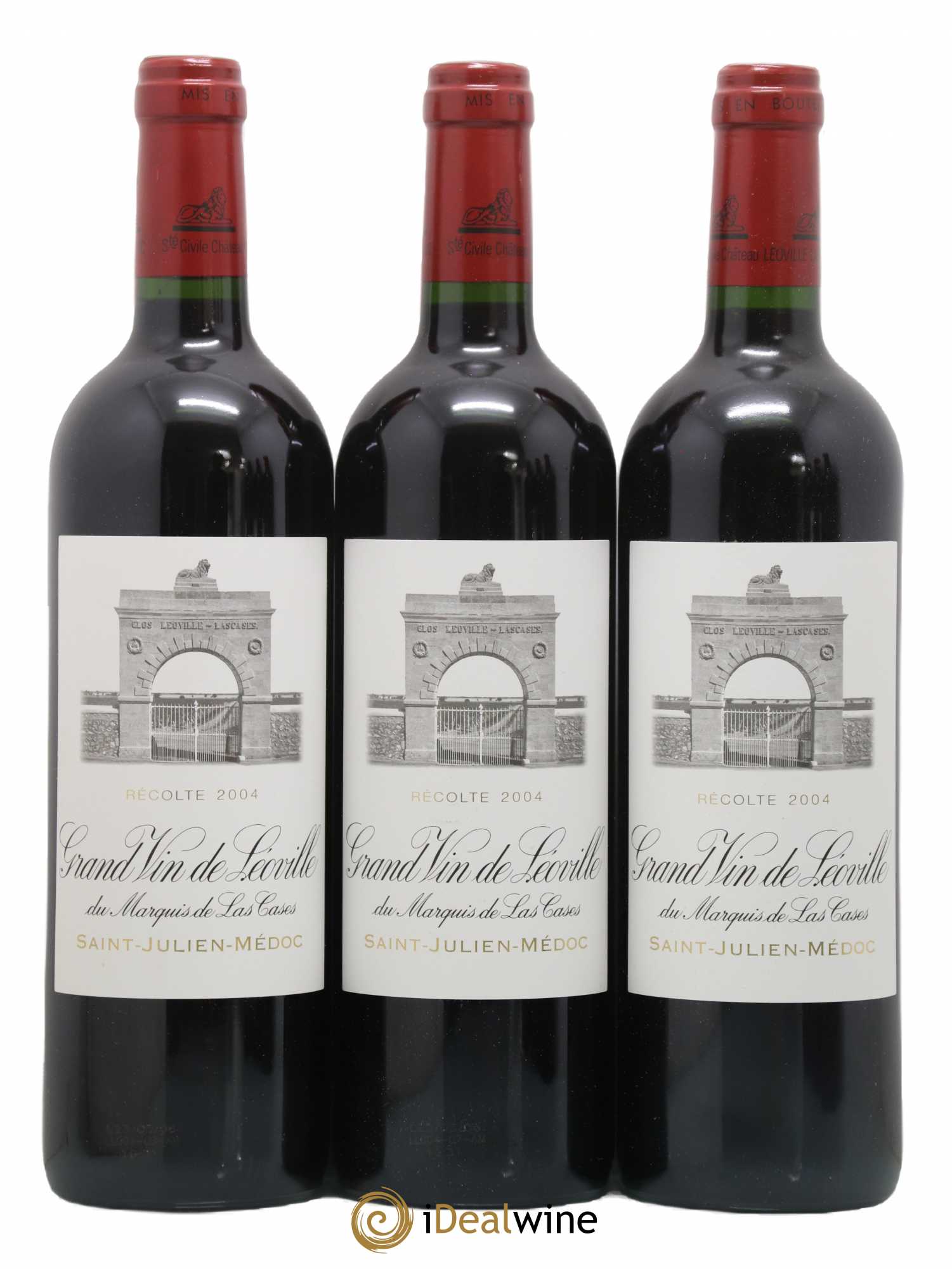 Château Léoville Las Cases 2ème Grand Cru Classé 2004 - Lot de 3 bouteilles - 0