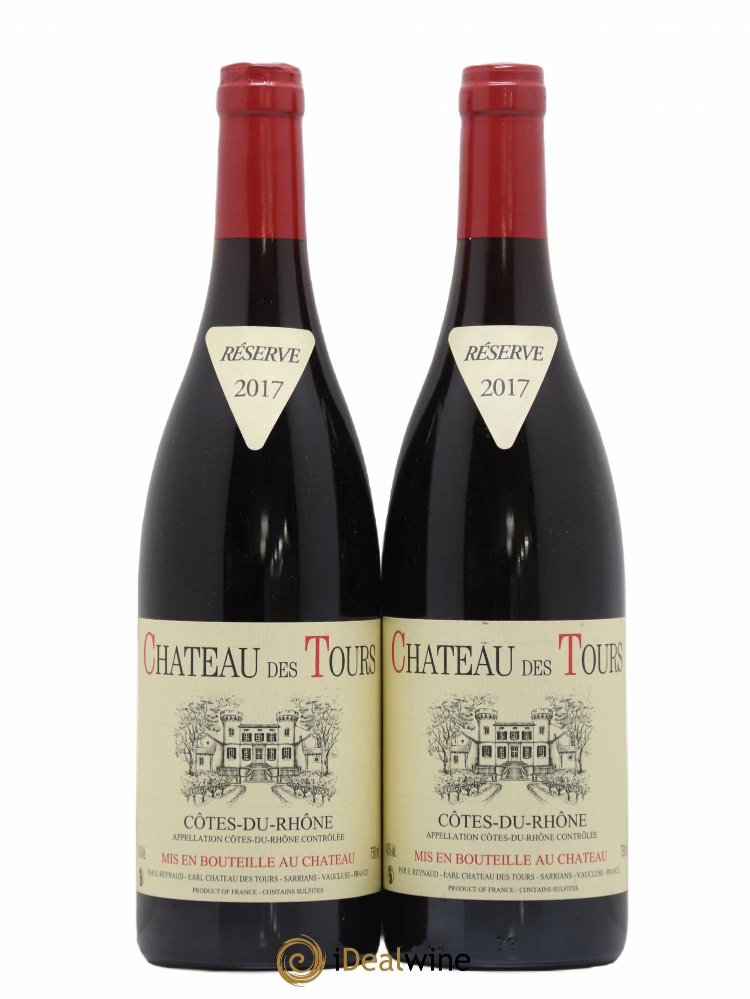 Côtes-du-Rhône Château des Tours Emmanuel Reynaud 2017 - Lot de 2 bouteilles - 0