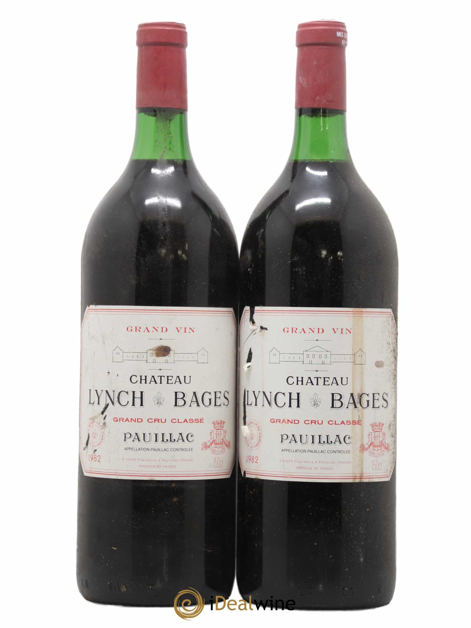 Château Lynch Bages 5ème Grand Cru Classé 1982 - Lot de 2 magnums - 0