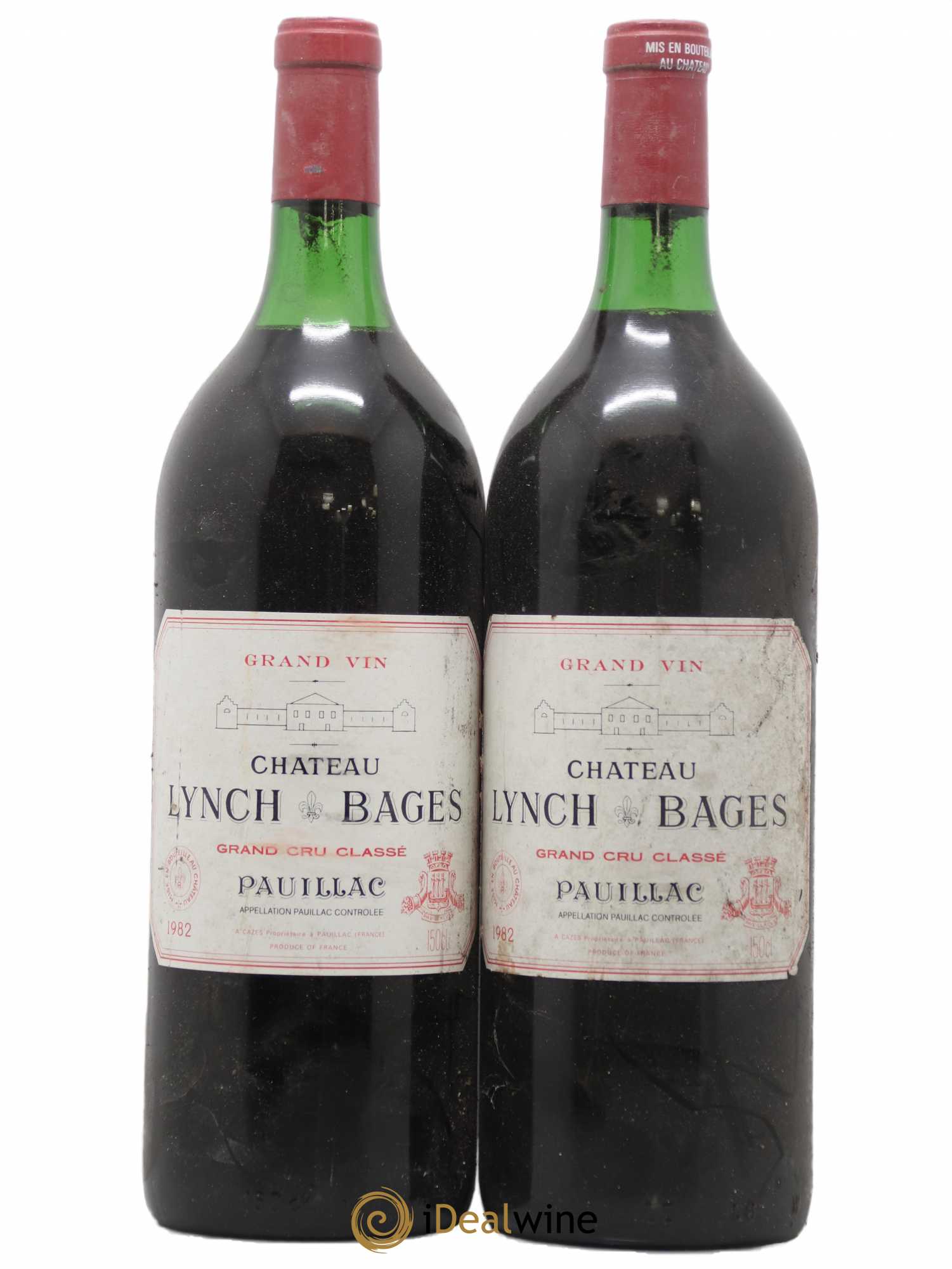 Château Lynch Bages 5ème Grand Cru Classé 1982 - Lot de 2 magnums - 0