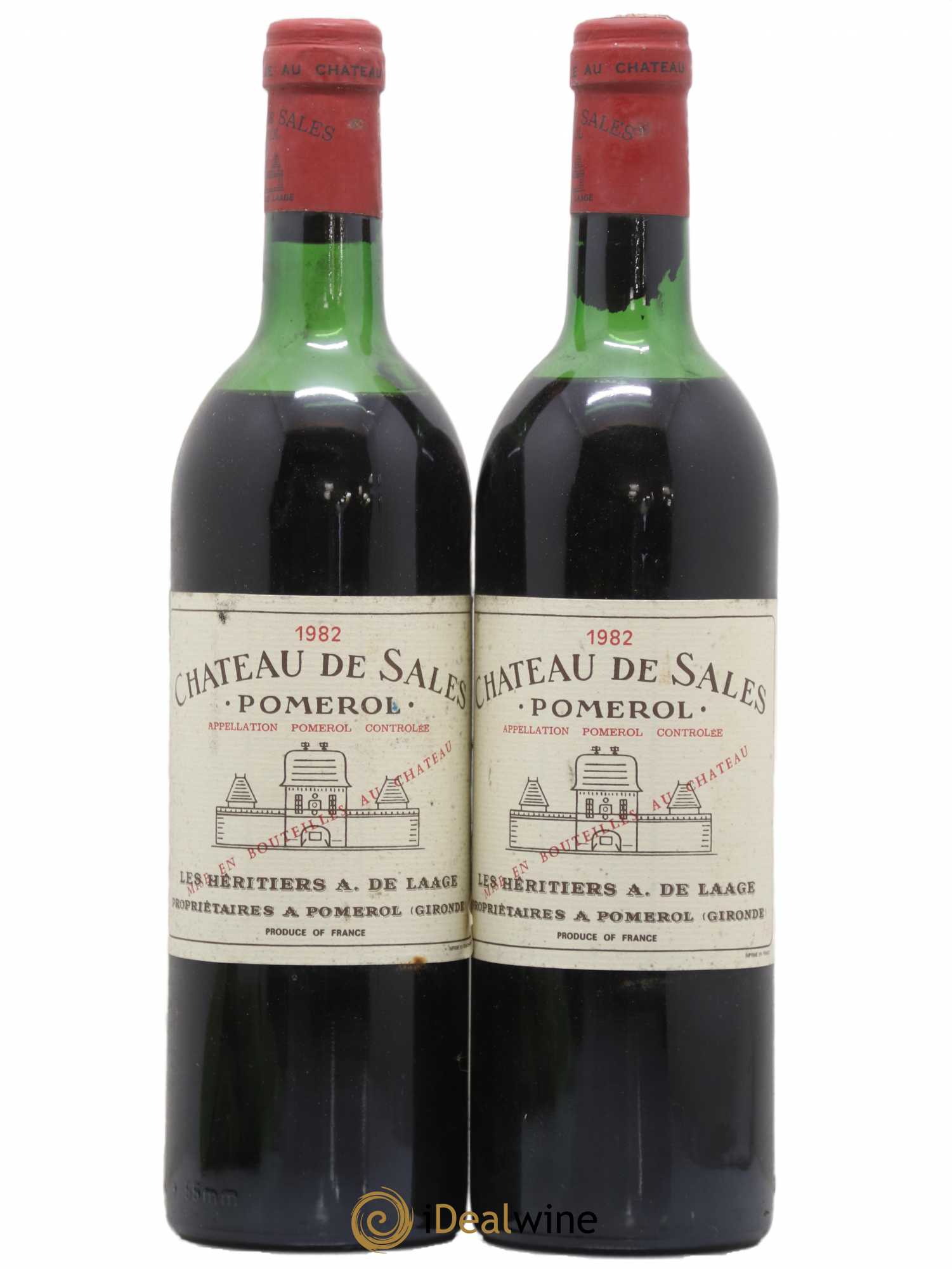 Château de Sales 1982 - Lot de 2 bouteilles - 0