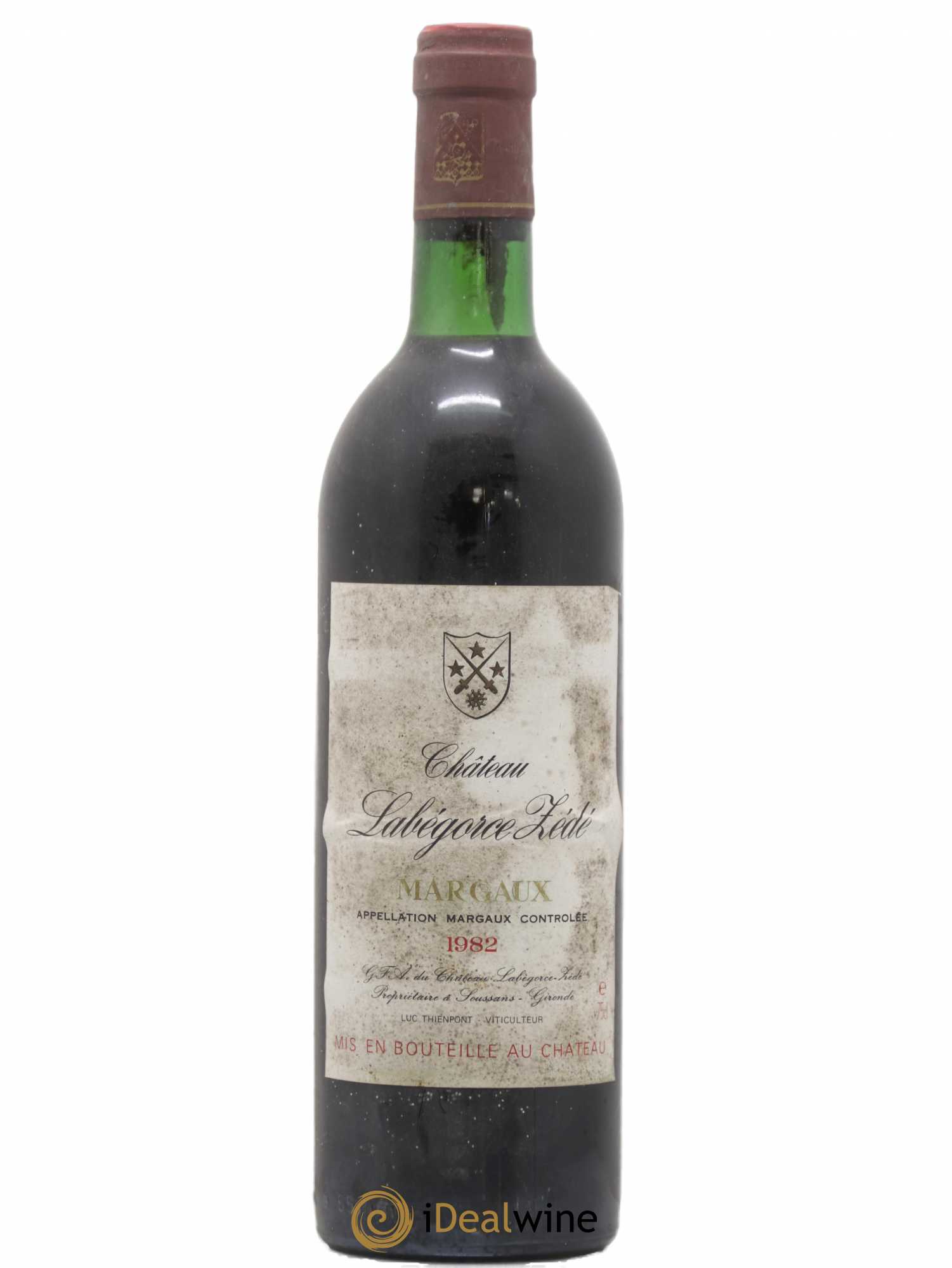 Château Labegorce Zédé Cru Bourgeois 1982 - Lot de 1 bouteille - 0