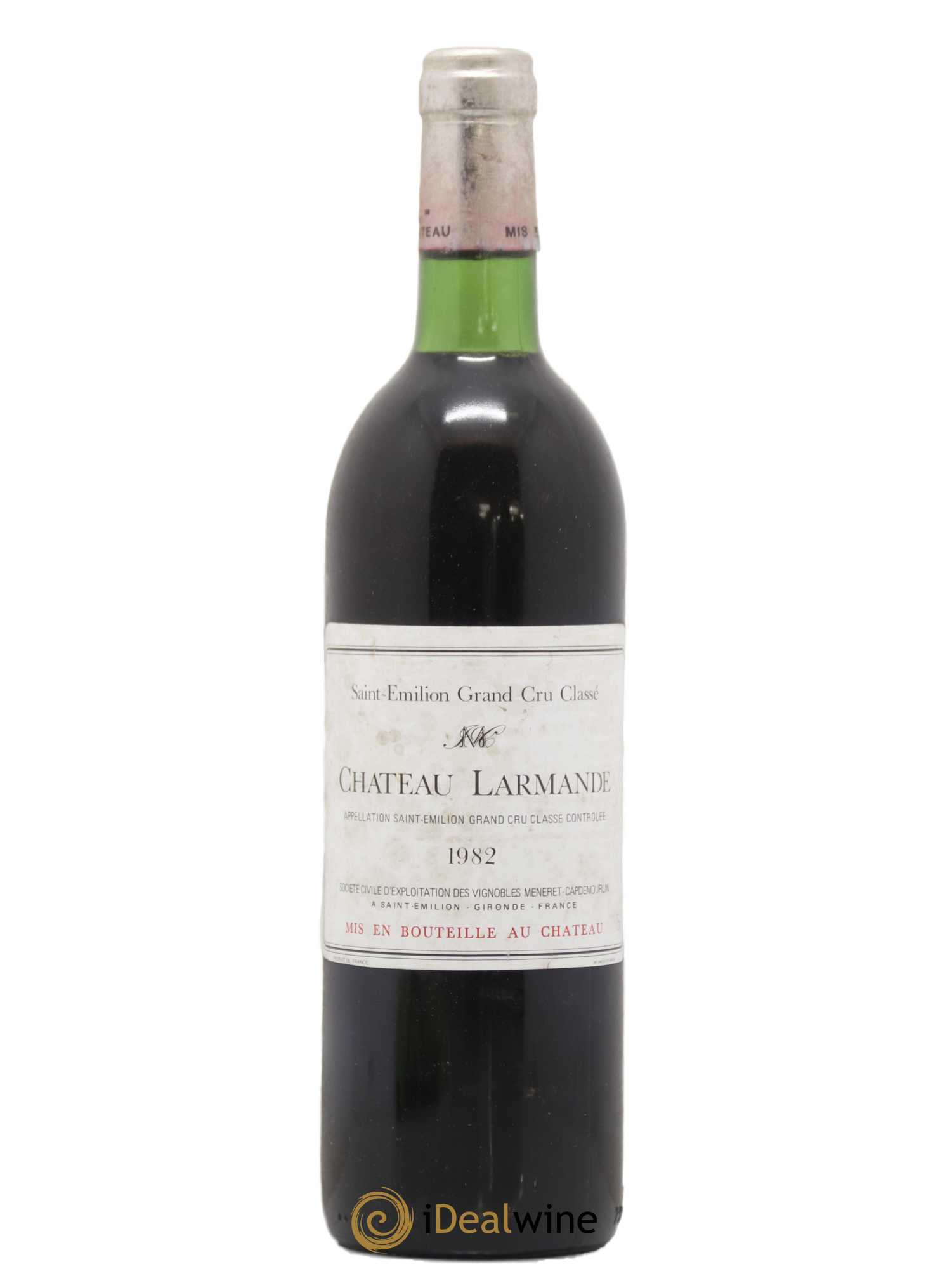 Château Larmande Grand Cru Classé 1982 - Lot de 1 bouteille - 0