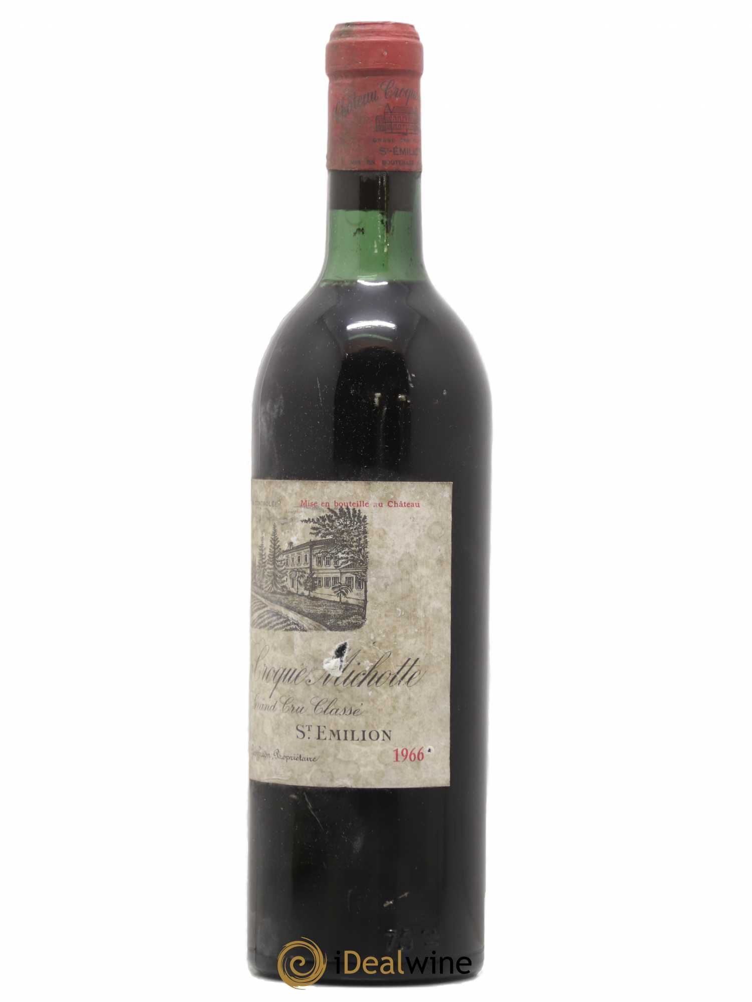 Château Croque Michotte 1966 - Lot de 1 bouteille - 1