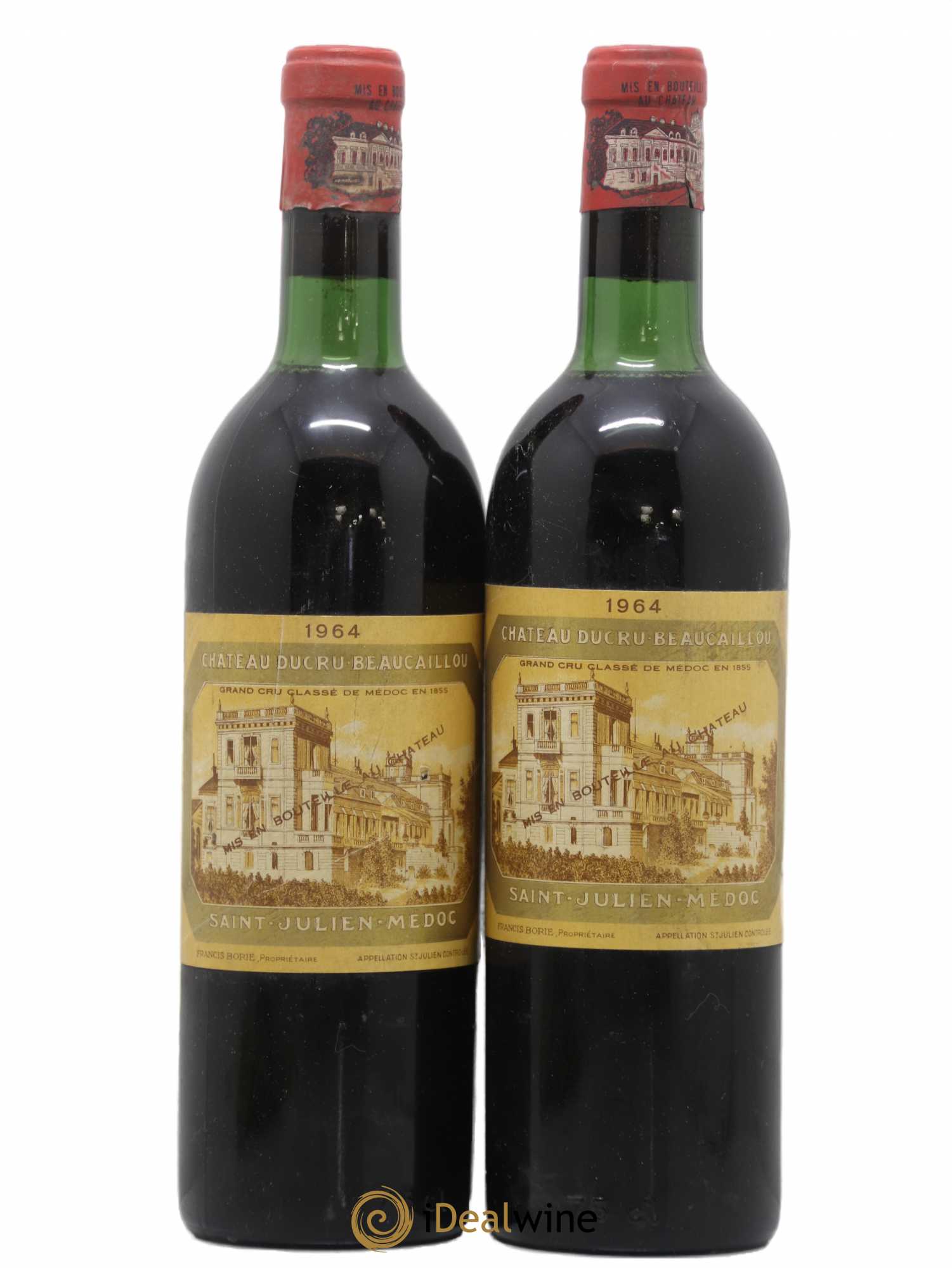 Château Ducru Beaucaillou 2ème Grand Cru Classé 1964 - Lotto di 2 bottiglie - 0