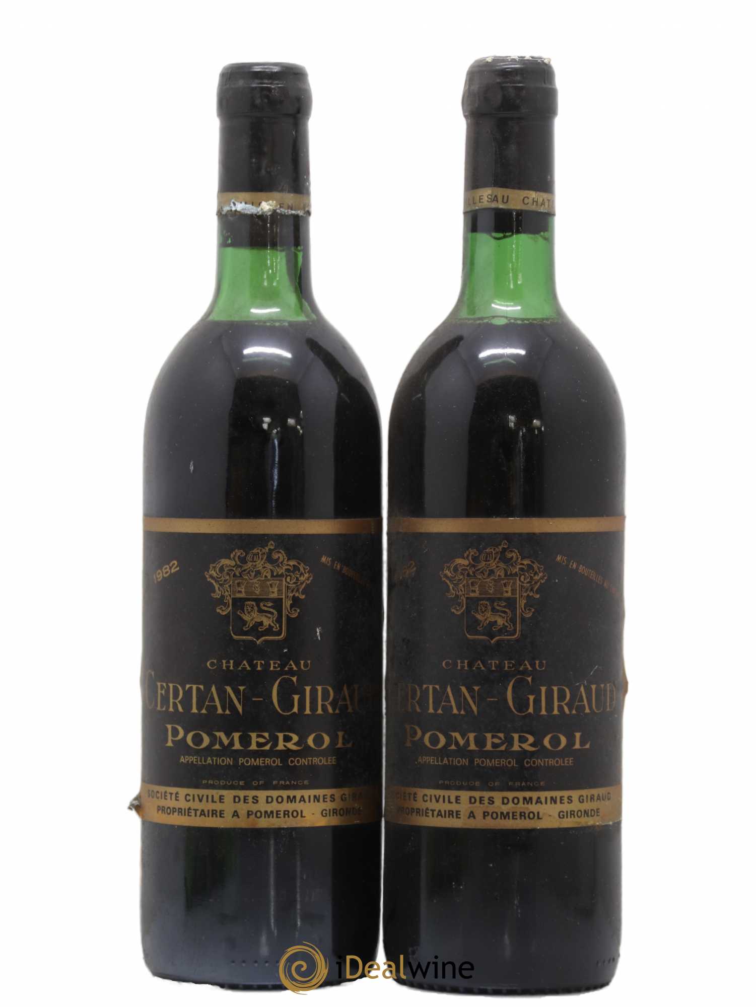 Château Certan Giraud 1982 - Lot de 2 bouteilles - 0