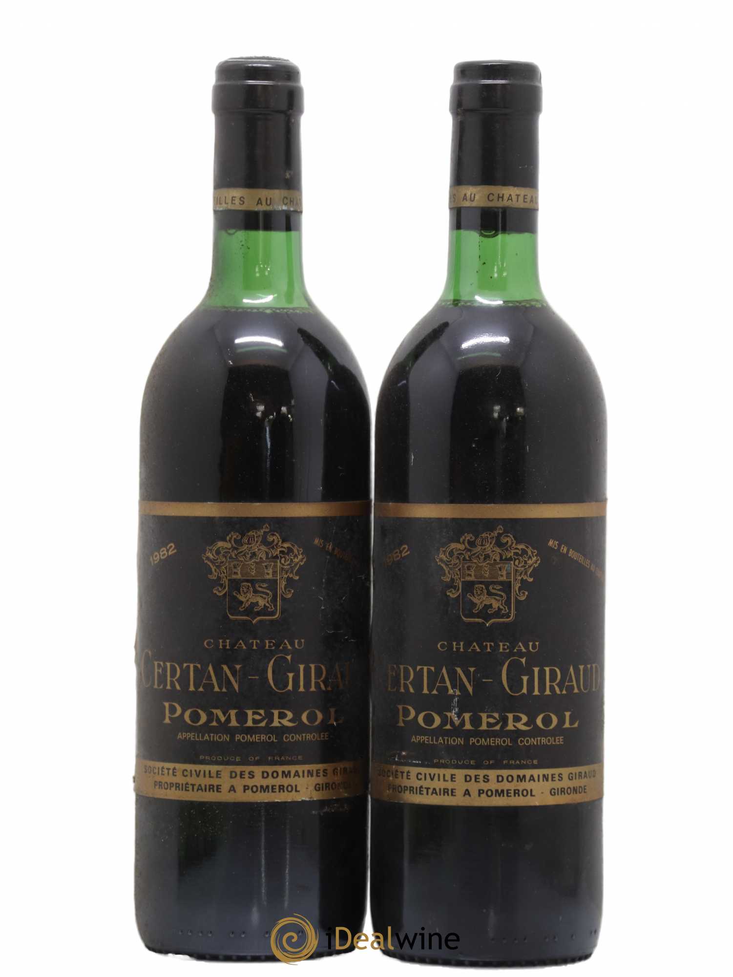 Château Certan Giraud 1982 - Lot de 2 bouteilles - 0
