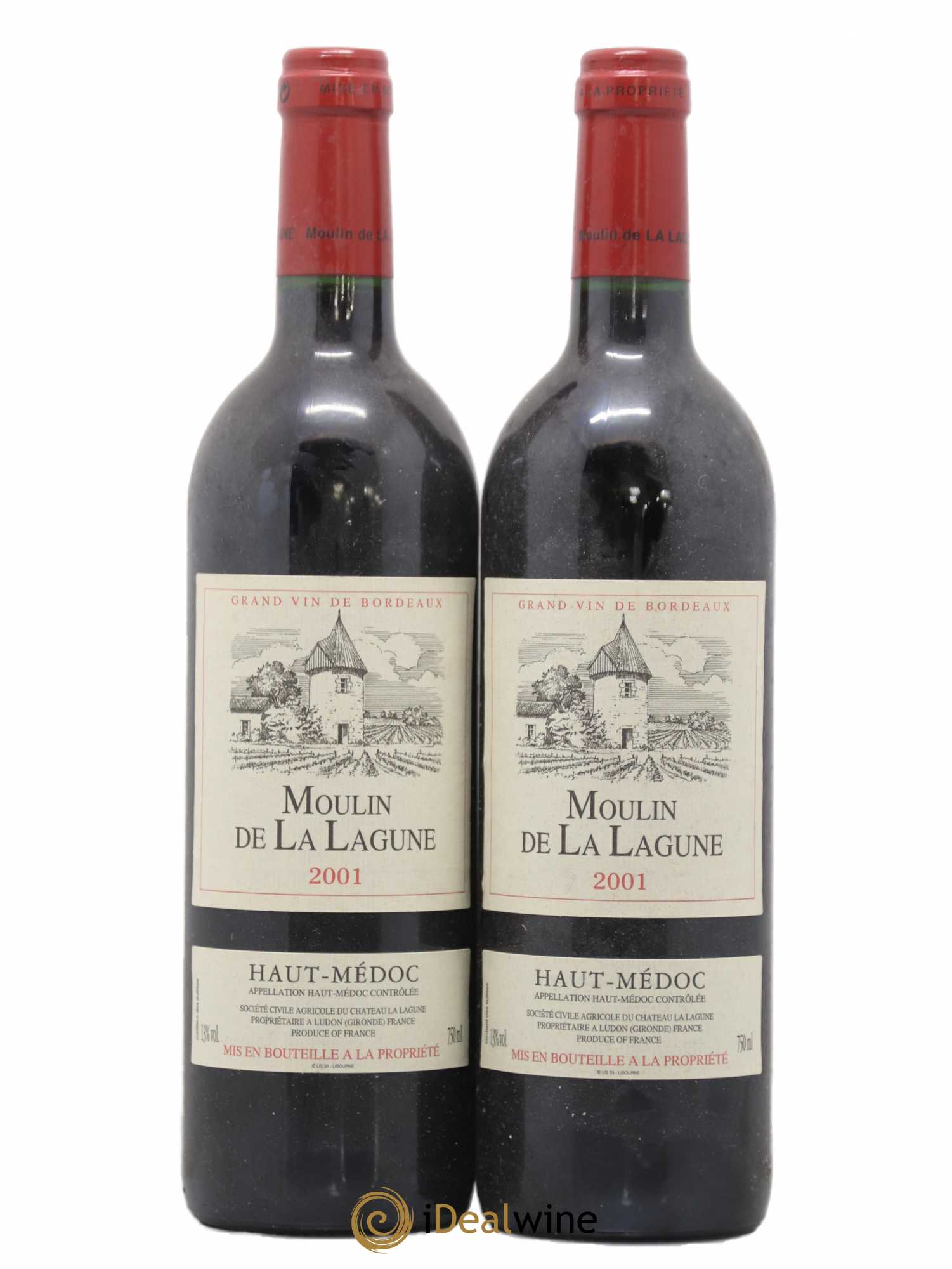 Moulin de La Lagune Second Vin 2001 - Lot de 2 bouteilles - 0