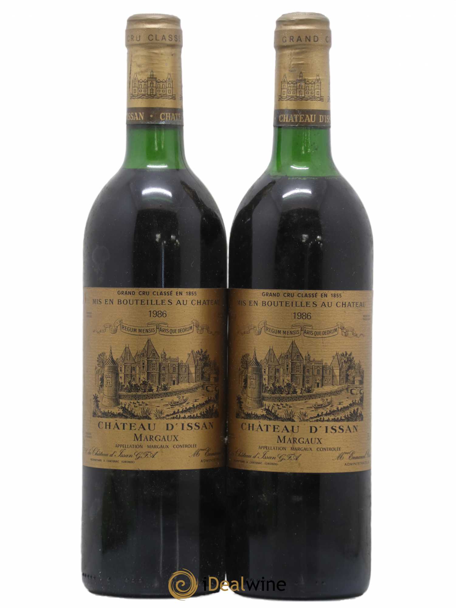 Château d'Issan 3ème Grand Cru Classé 1986 - Lot de 2 bouteilles - 0