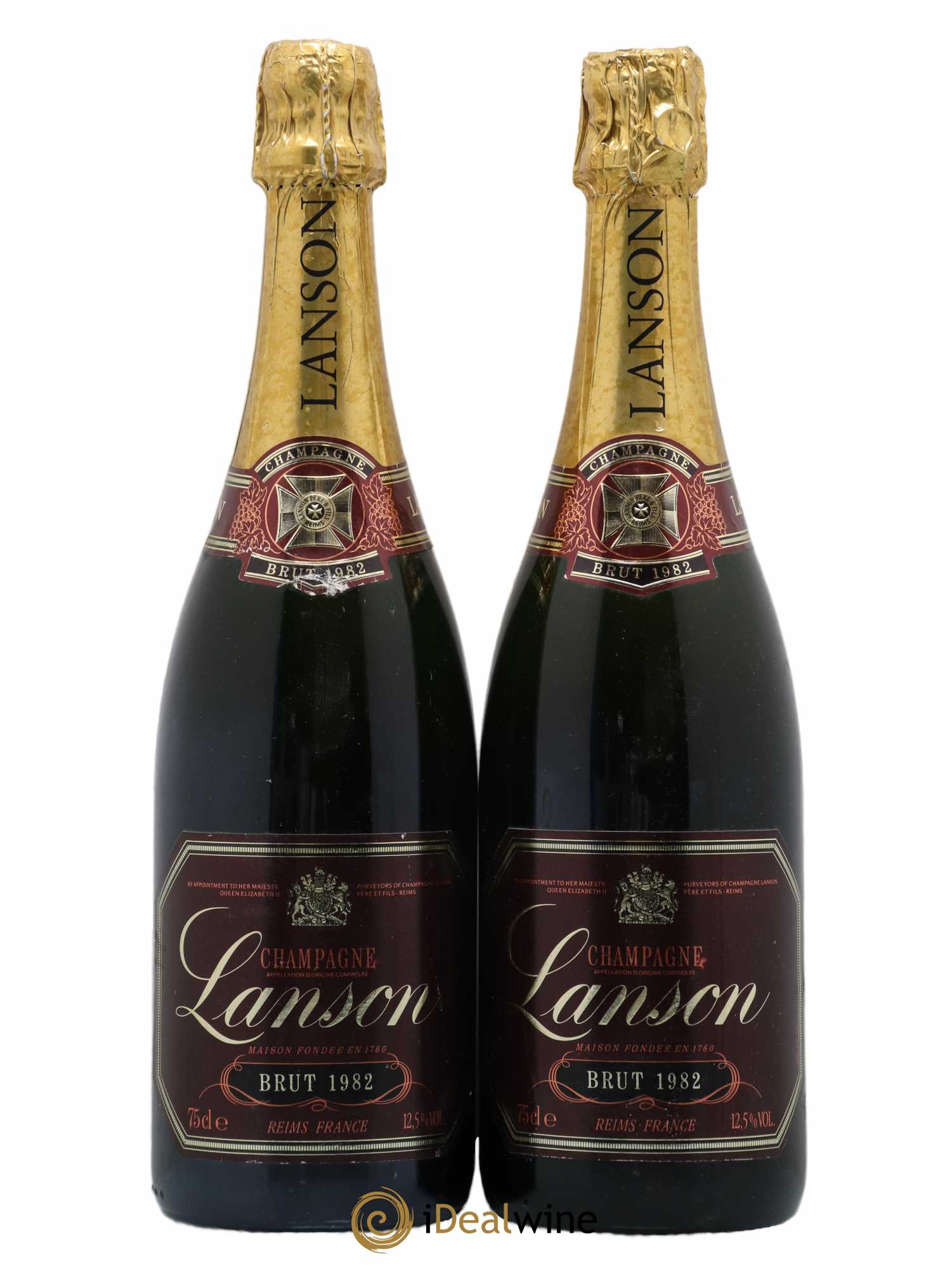 Champagne Brut Lanson 1982 - Lot de 2 bouteilles - 0