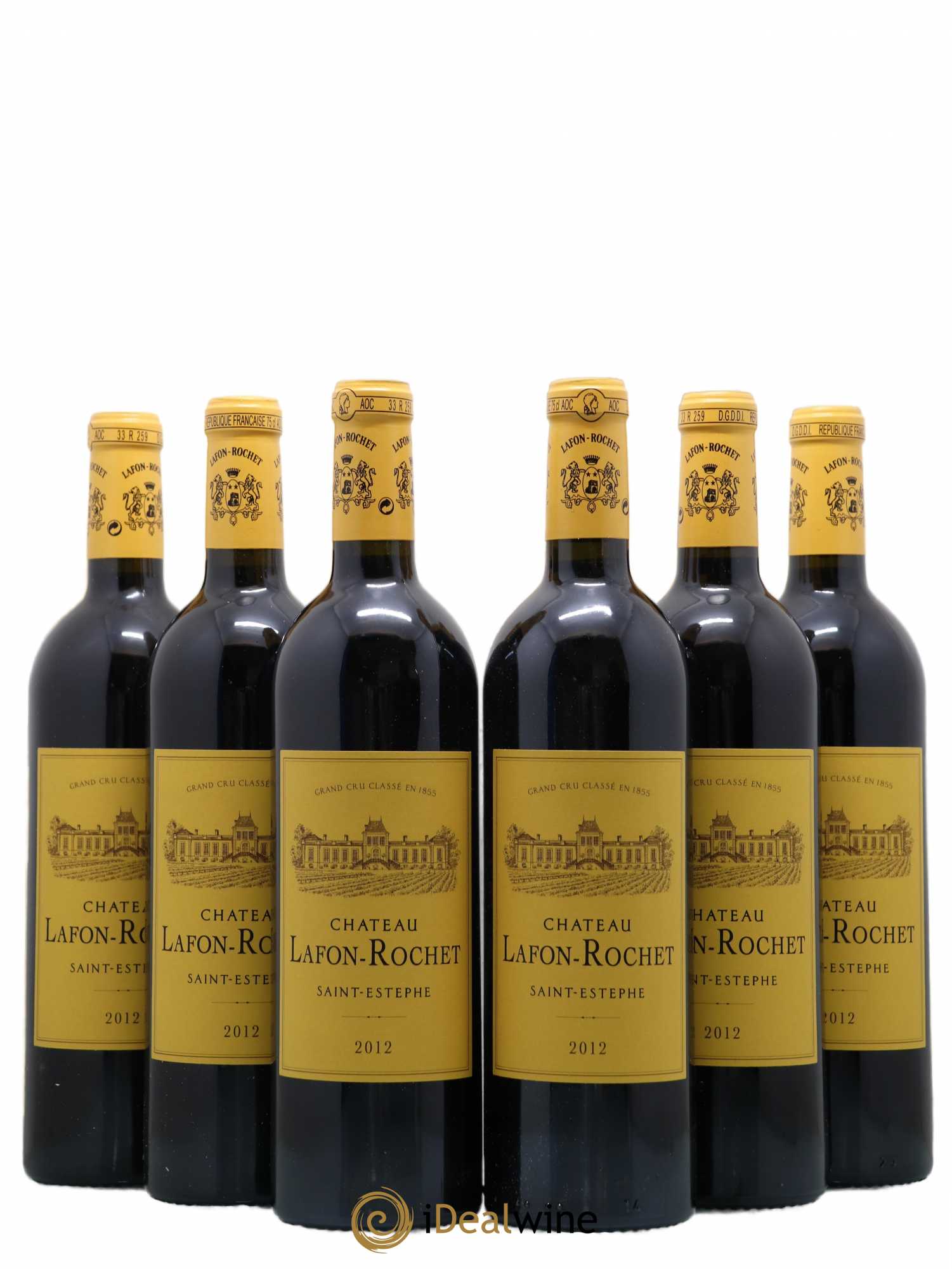 Château Lafon Rochet 4ème Grand Cru Classé 2012 - Lot de 6 bouteilles - 0