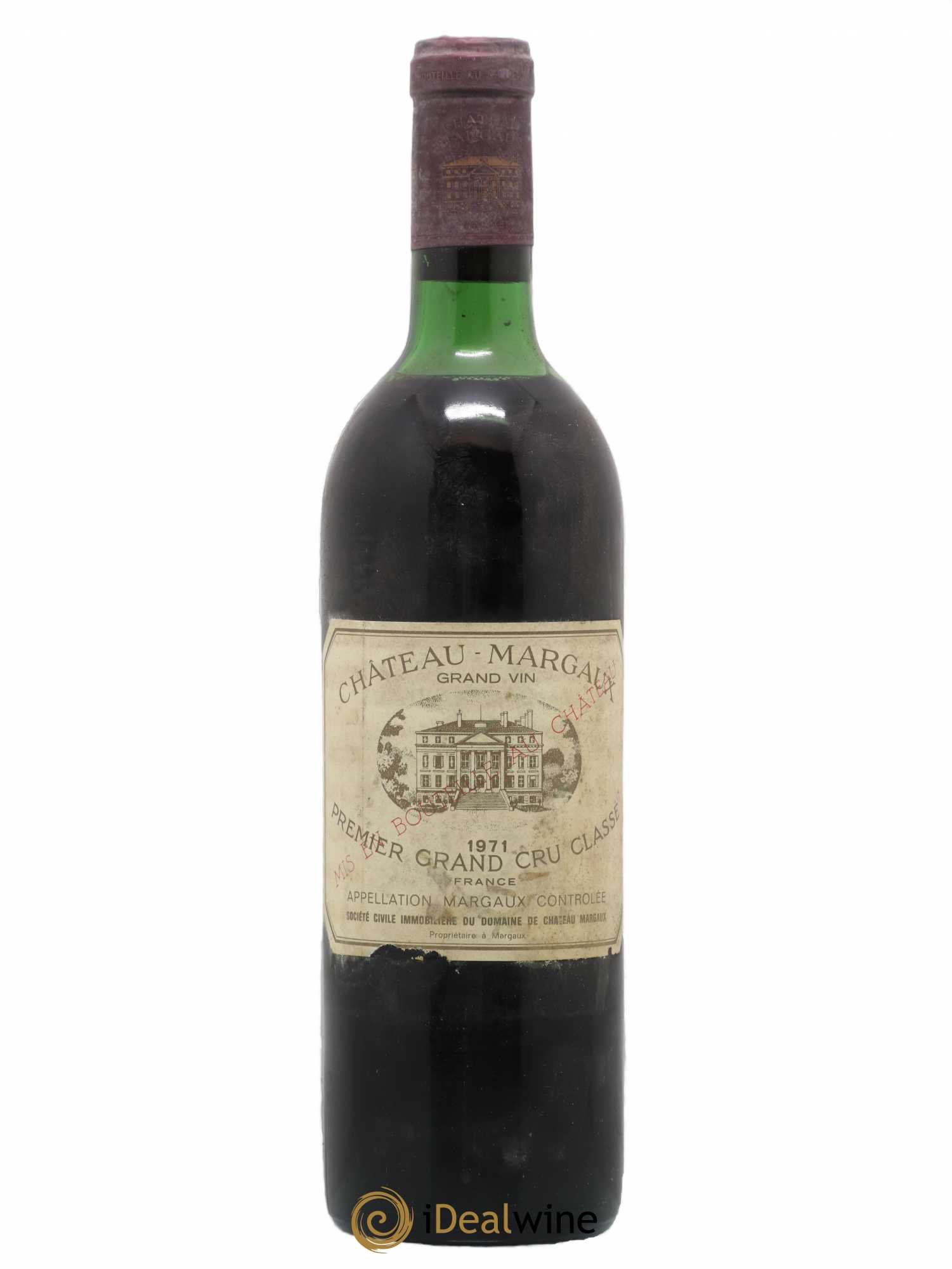Château Margaux 1er Grand Cru Classé 1971 - Lot de 1 bouteille - 0