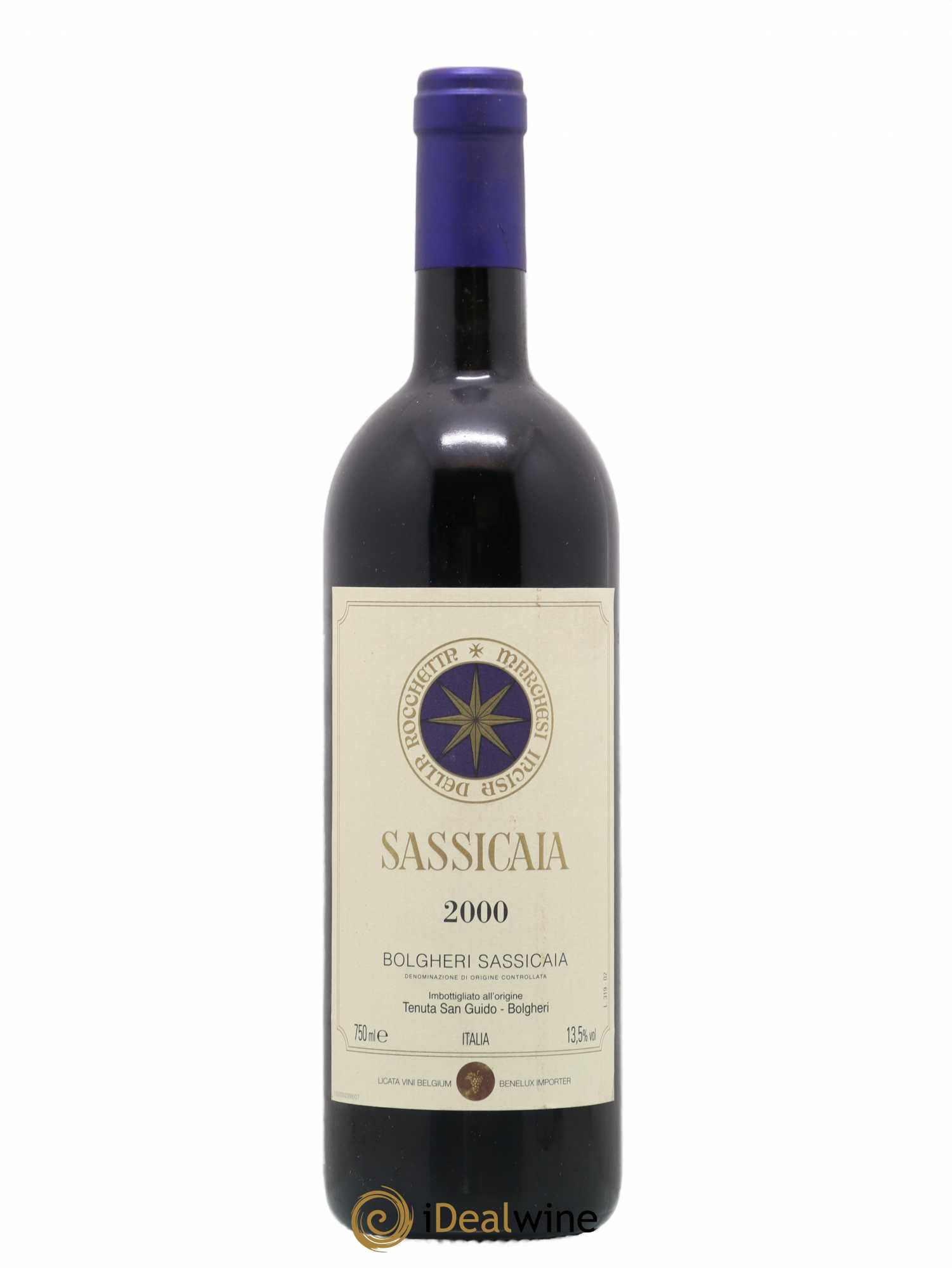 Bolgheri DOC Sassicaia Tenuta San Guido 2000 - Lot de 1 bouteille - 0
