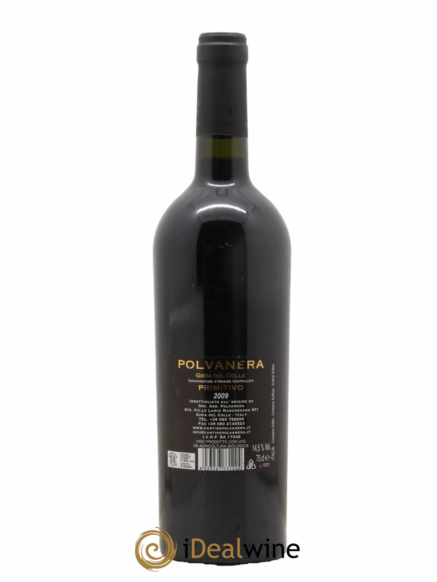 Italie Gioia Del Colle Primitivo Polvanera 2009 - Lot de 1 bouteille - 1