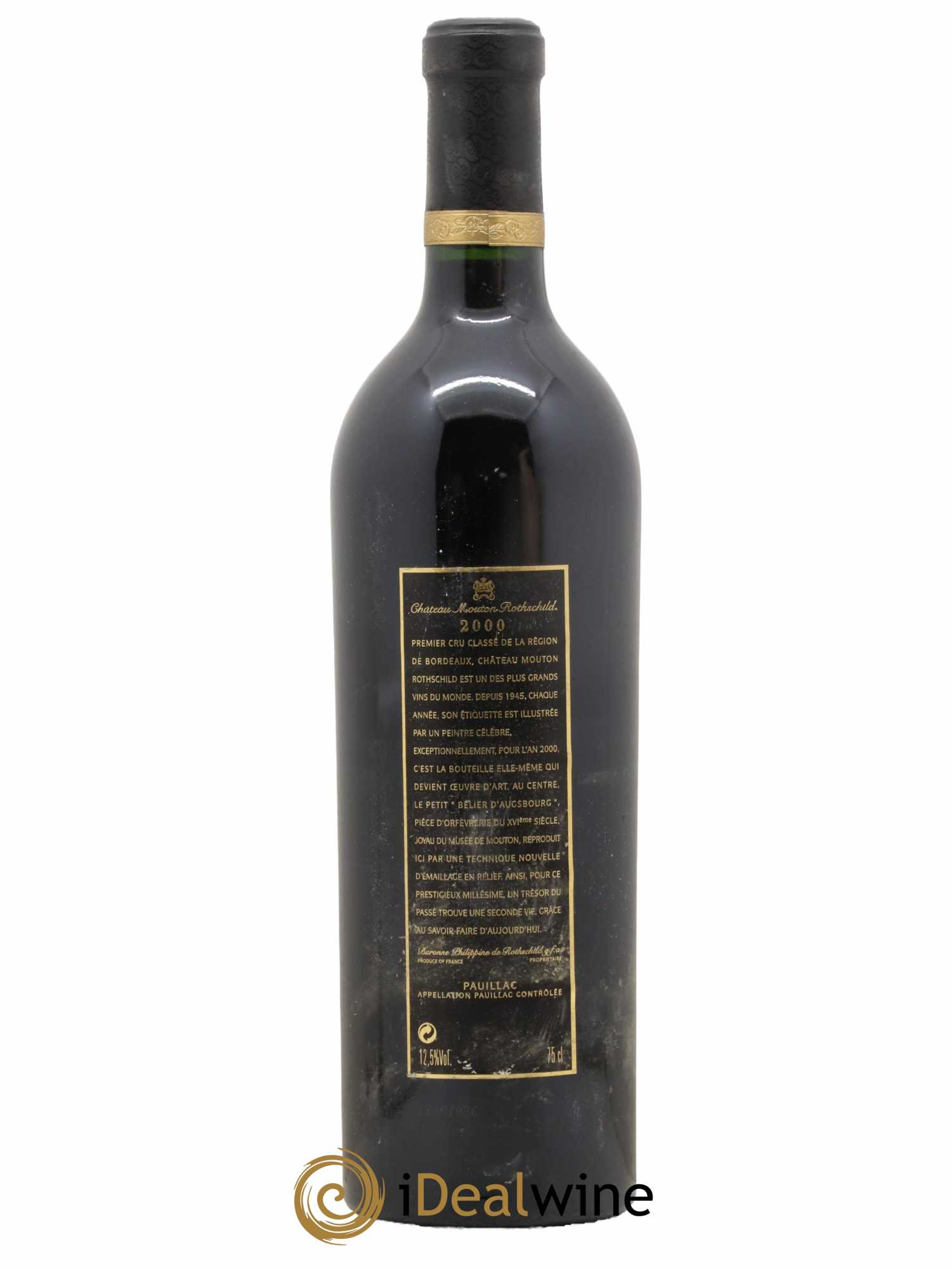 Château Mouton Rothschild 1er Grand Cru Classé 2000 - Lot de 1 bouteille - 1