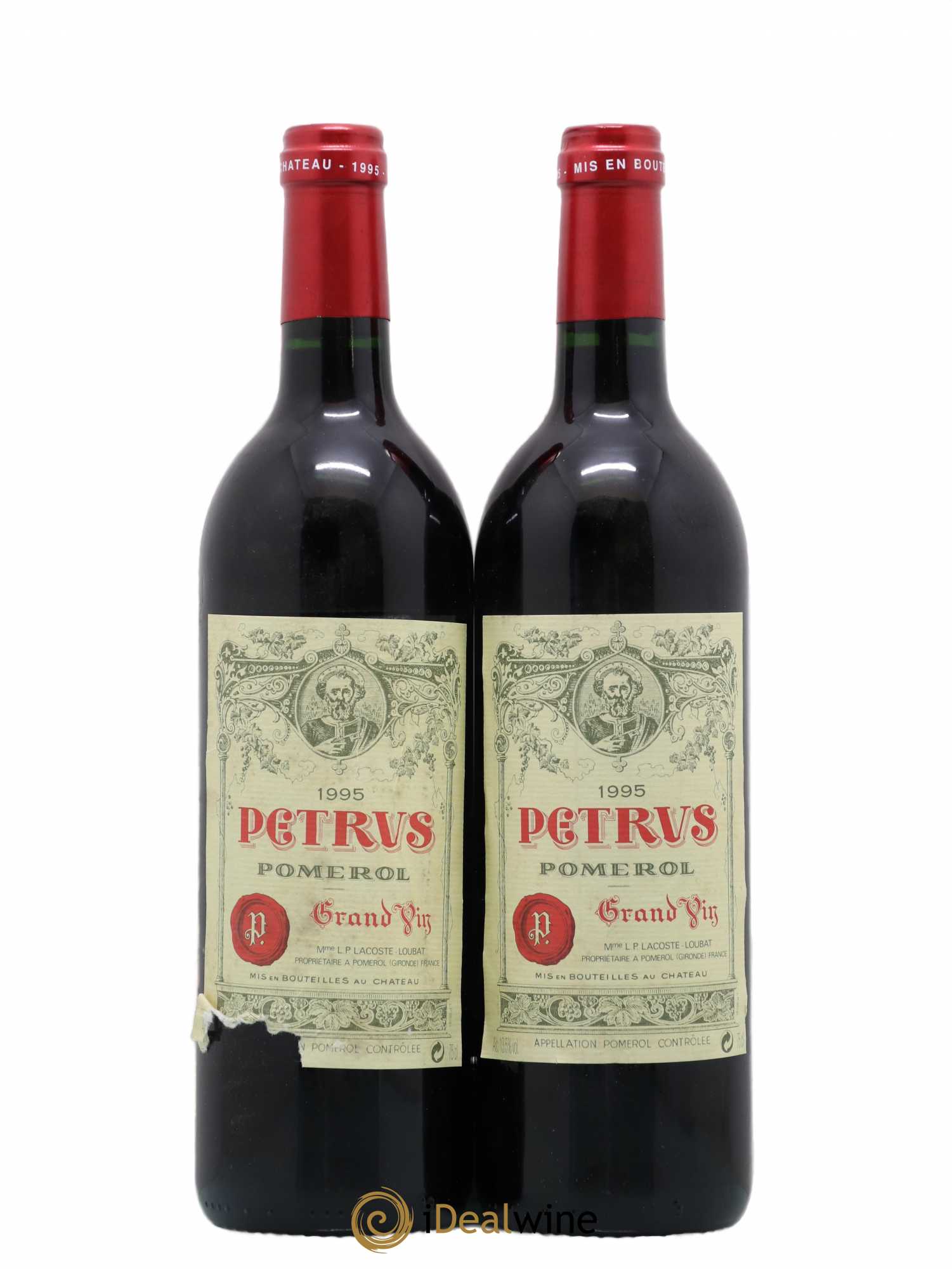 Petrus 1995 - Lot de 2 bouteilles - 0
