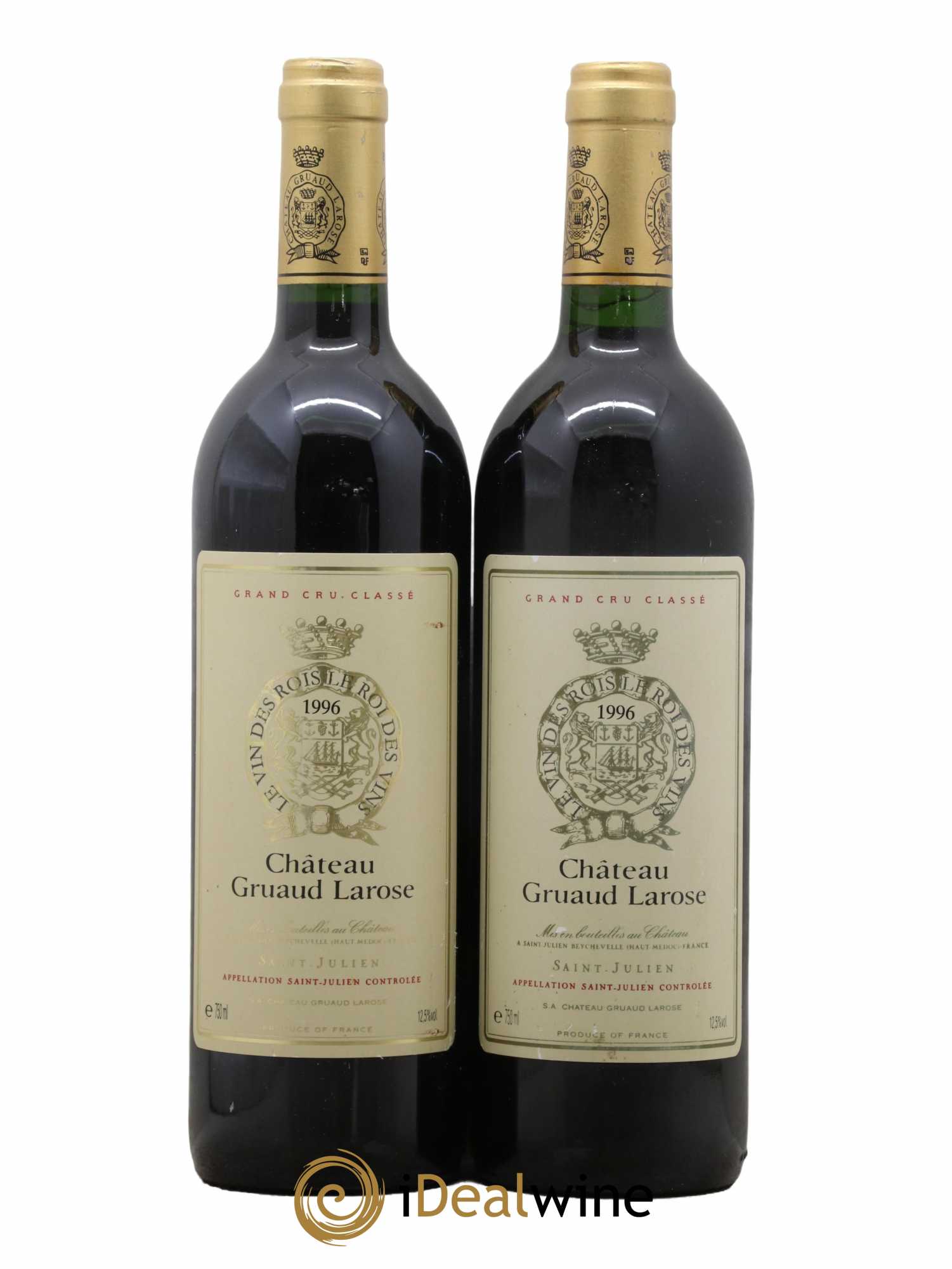 Château Gruaud Larose 2ème Grand Cru Classé 1996 - Lot de 2 bouteilles - 0