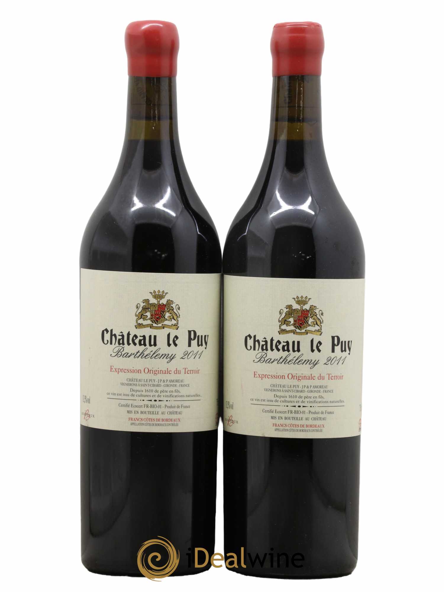 Le Puy - Cuvée Barthélemy 2011 - Lot de 2 bouteilles - 0