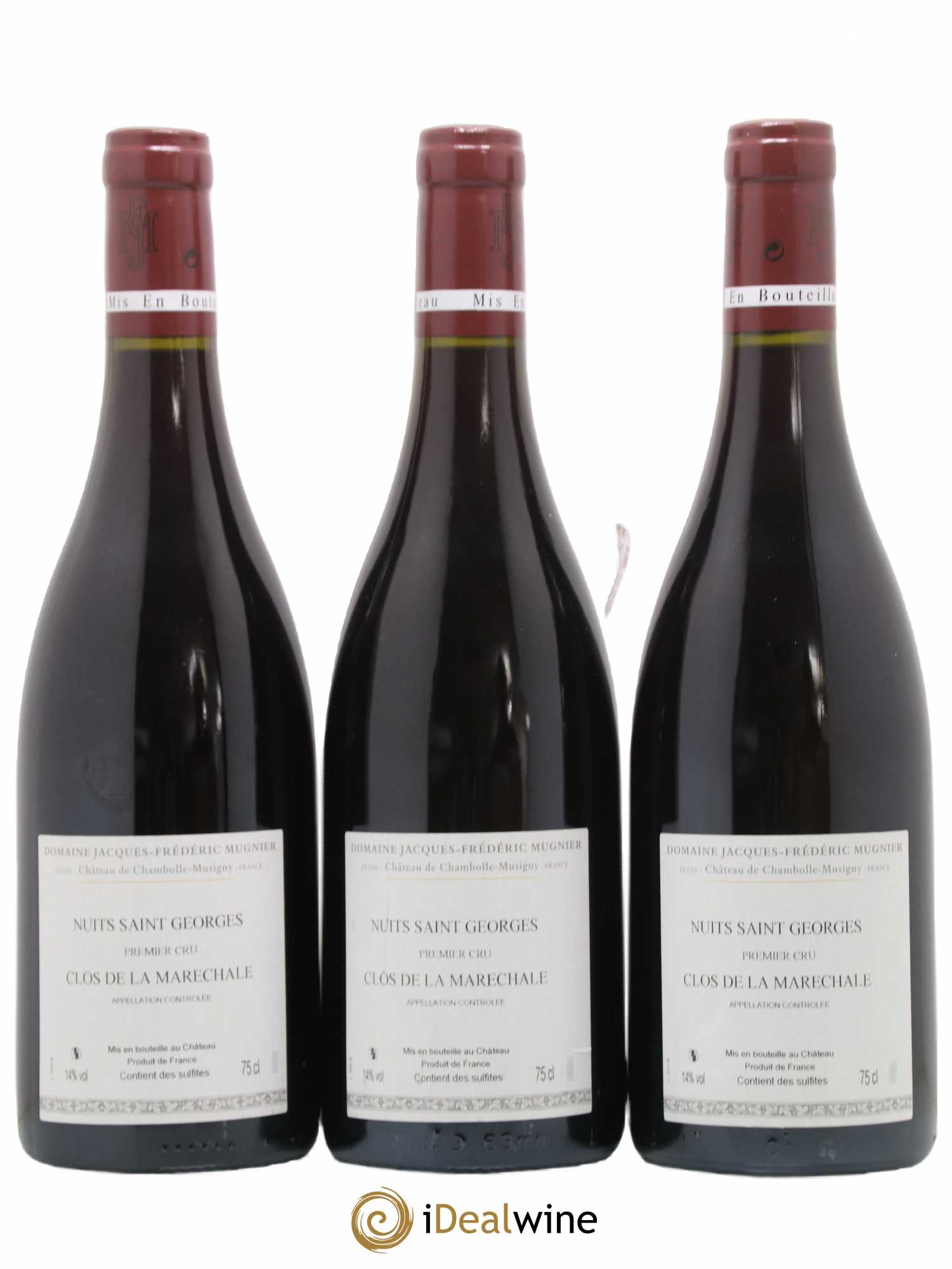 Nuits-Saint-Georges 1er Cru Clos de La Maréchale Jacques-Frédéric Mugnier 2018 - Lot de 3 bouteilles - 1