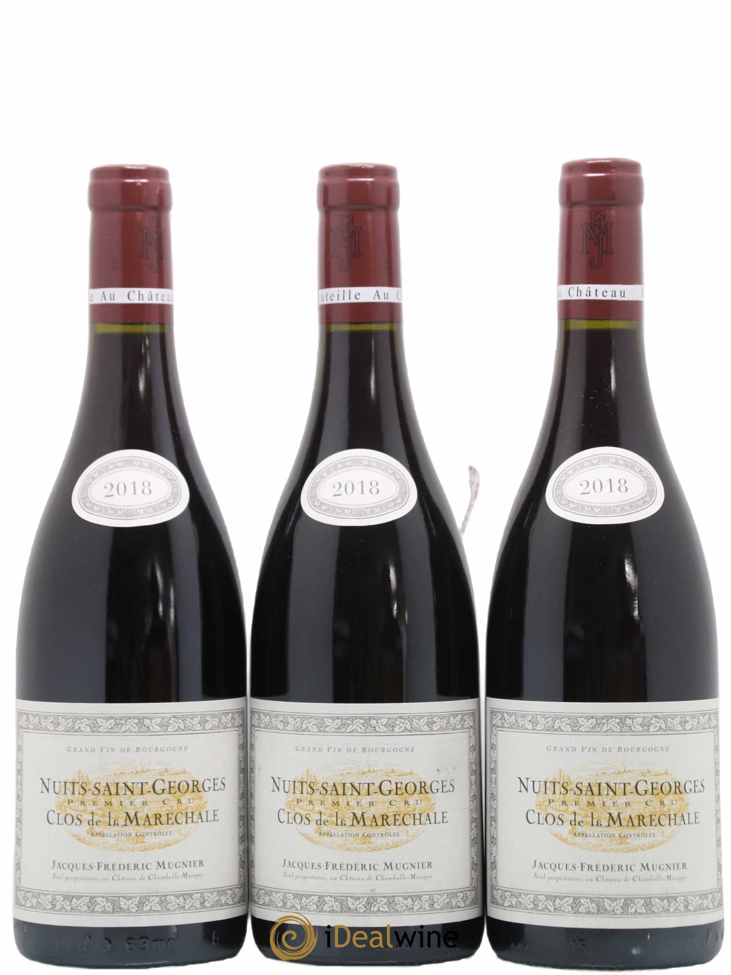 Nuits-Saint-Georges 1er Cru Clos de La Maréchale Jacques-Frédéric Mugnier 2018 - Lot de 3 bouteilles - 0