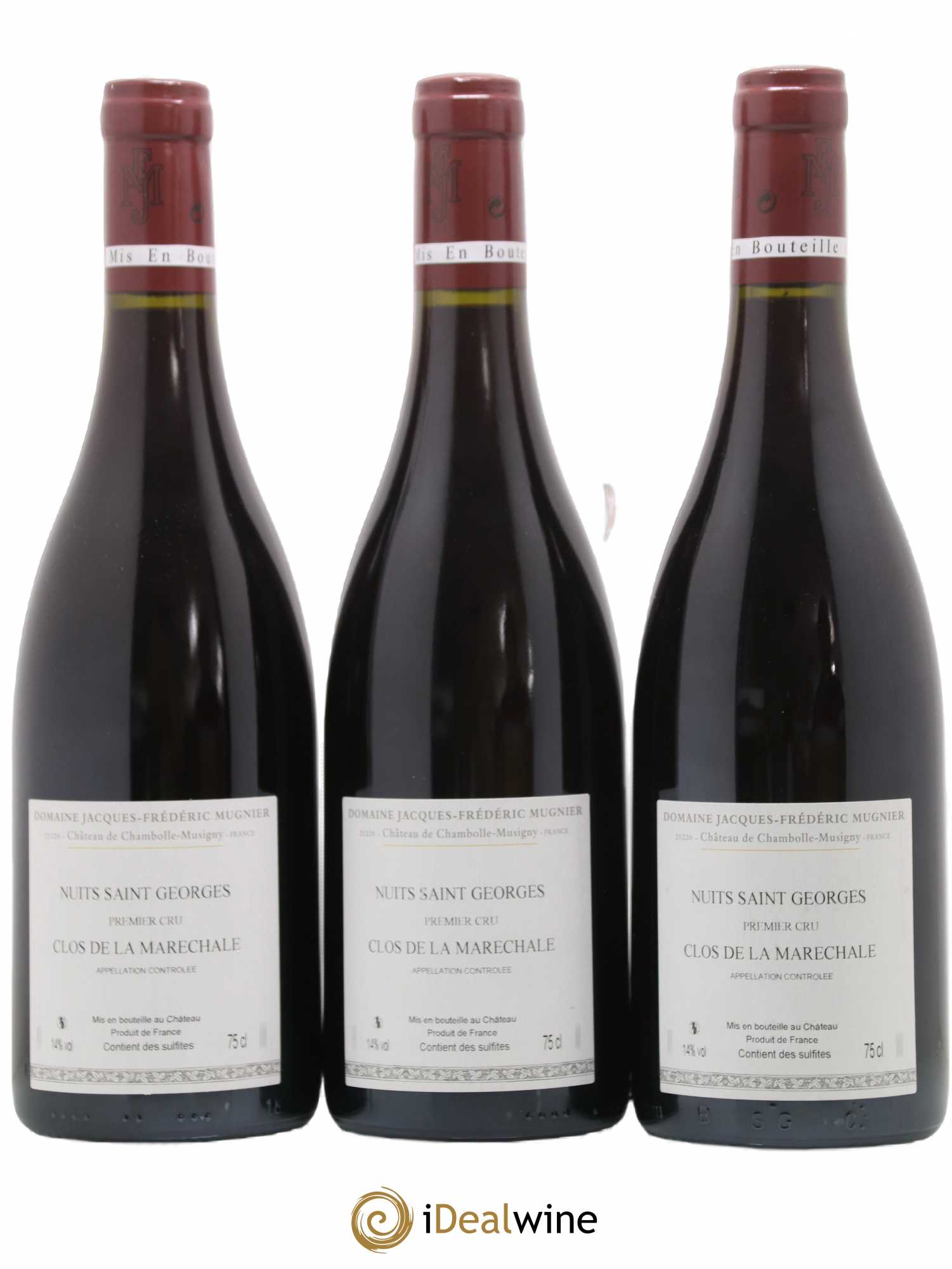 Nuits-Saint-Georges 1er Cru Clos de La Maréchale Jacques-Frédéric Mugnier 2018 - Lot de 3 bouteilles - 1