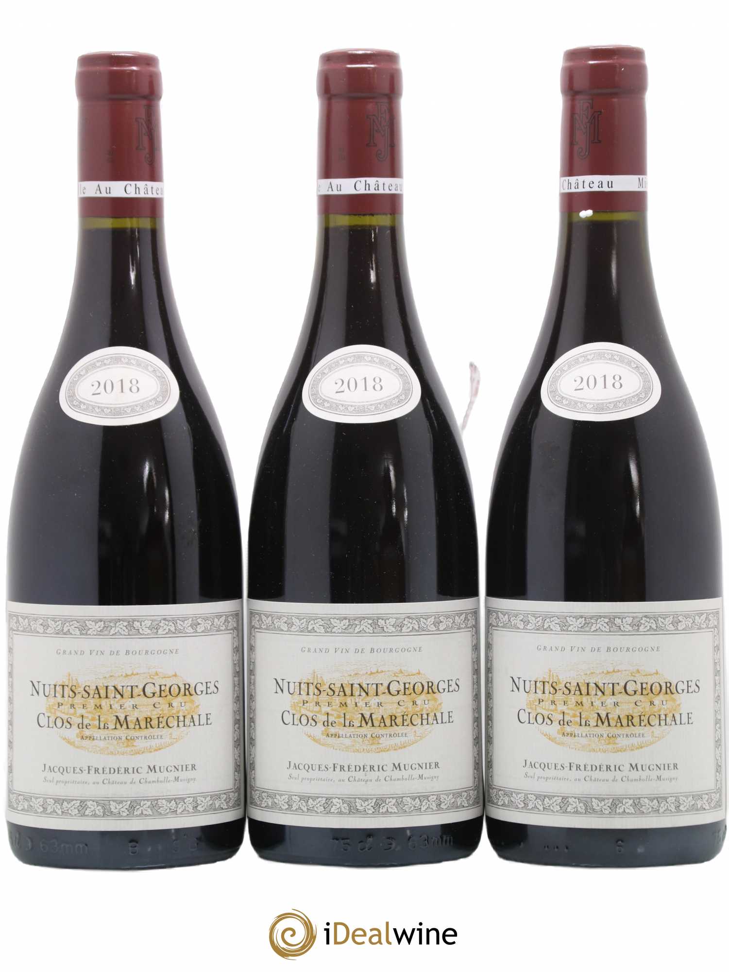 Nuits-Saint-Georges 1er Cru Clos de La Maréchale Jacques-Frédéric Mugnier 2018 - Lot de 3 bouteilles - 0